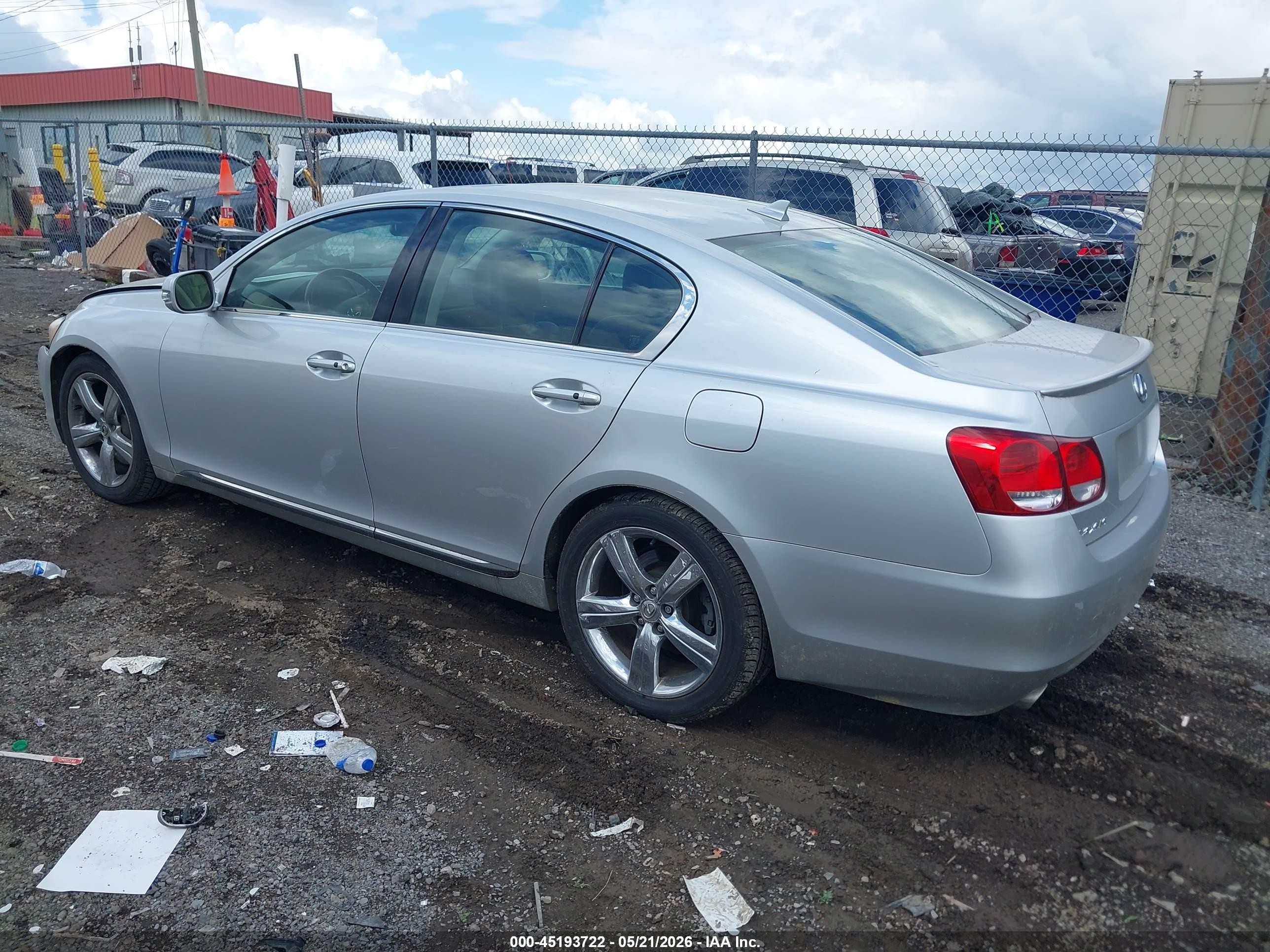 2008 Lexus Gs 350 Silver vin: JTHBE96S980040966