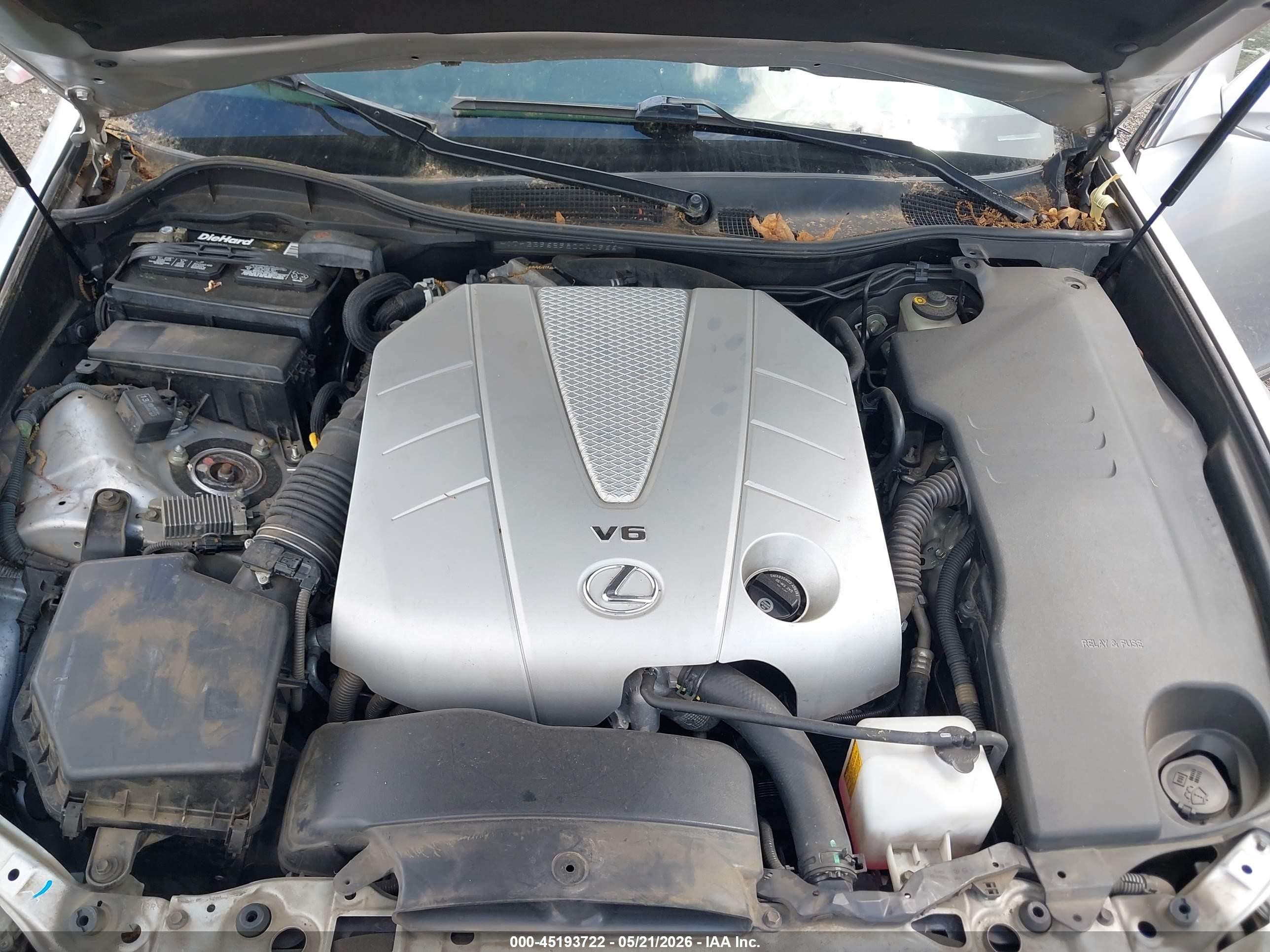2008 Lexus Gs 350 Silver vin: JTHBE96S980040966