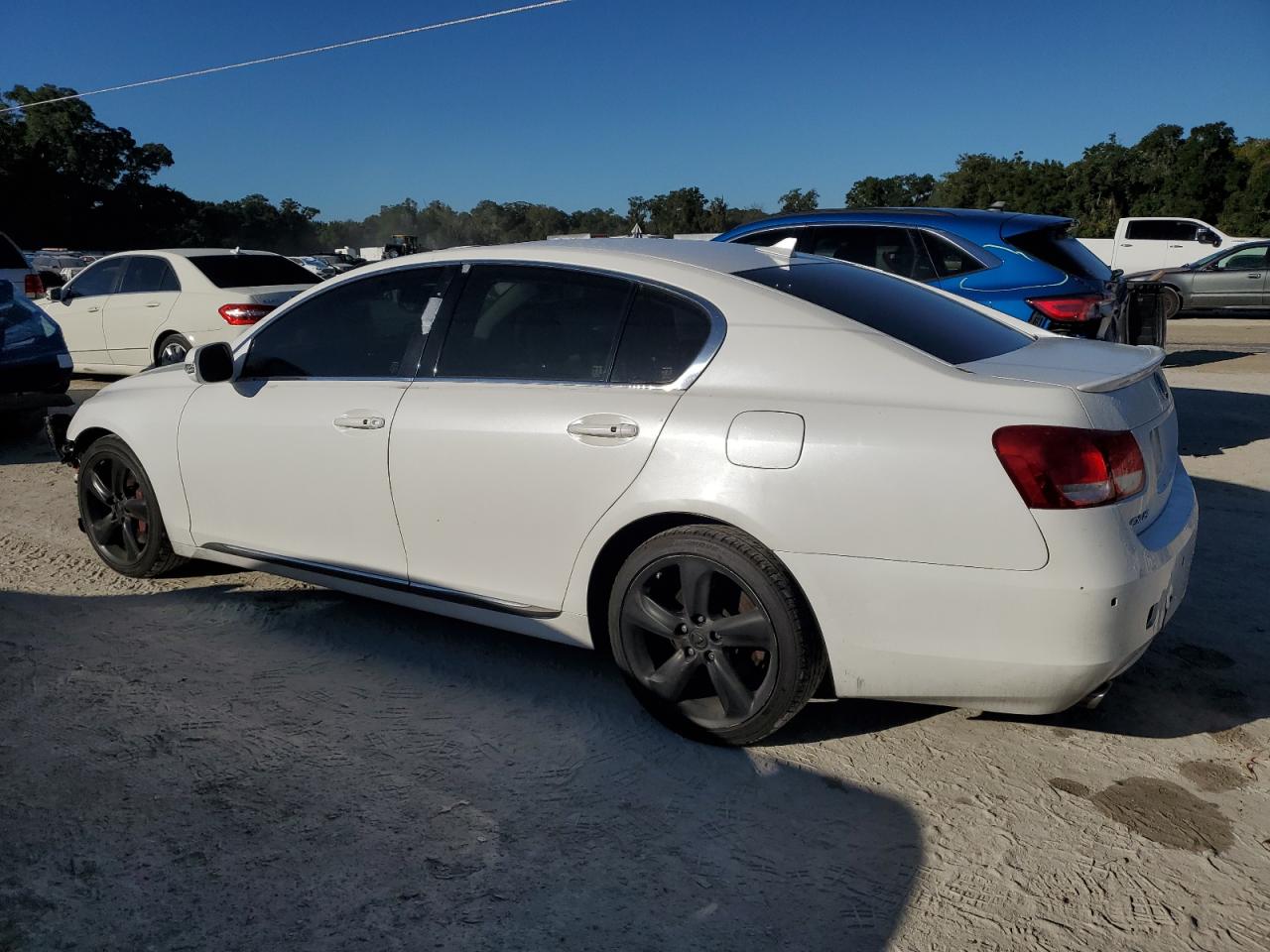2008 Lexus Gs 350 White vin: JTHBE96S980042703