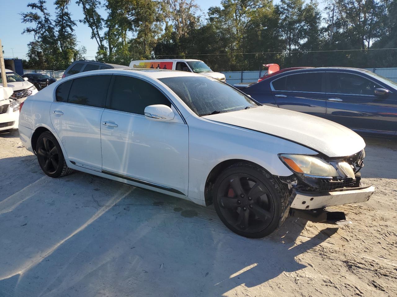 2008 Lexus Gs 350 White vin: JTHBE96S980042703