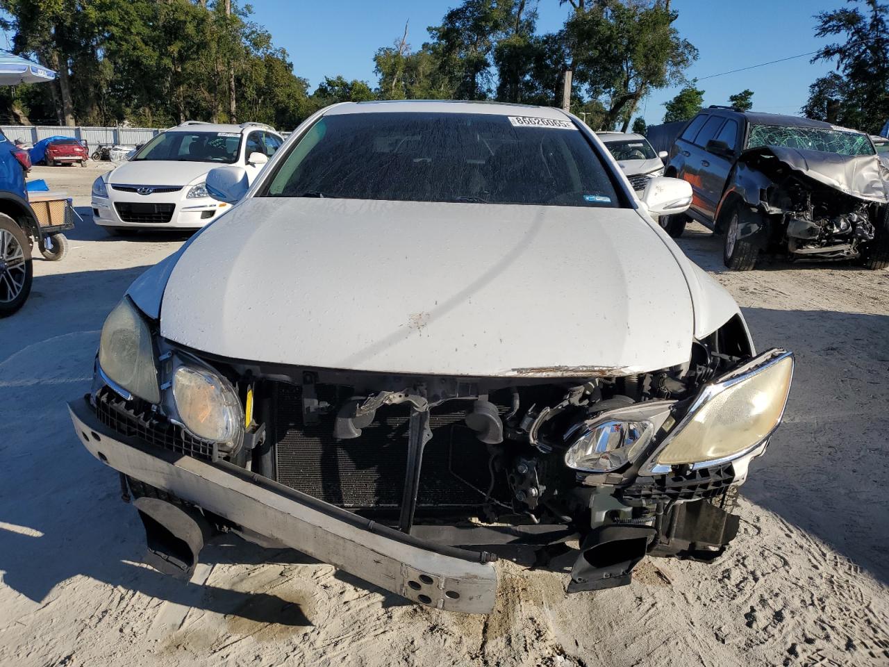 2008 Lexus Gs 350 White vin: JTHBE96S980042703