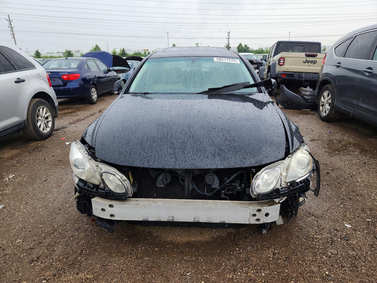 2008 Lexus Gs 350 Черный vin: JTHBE96SX80036828