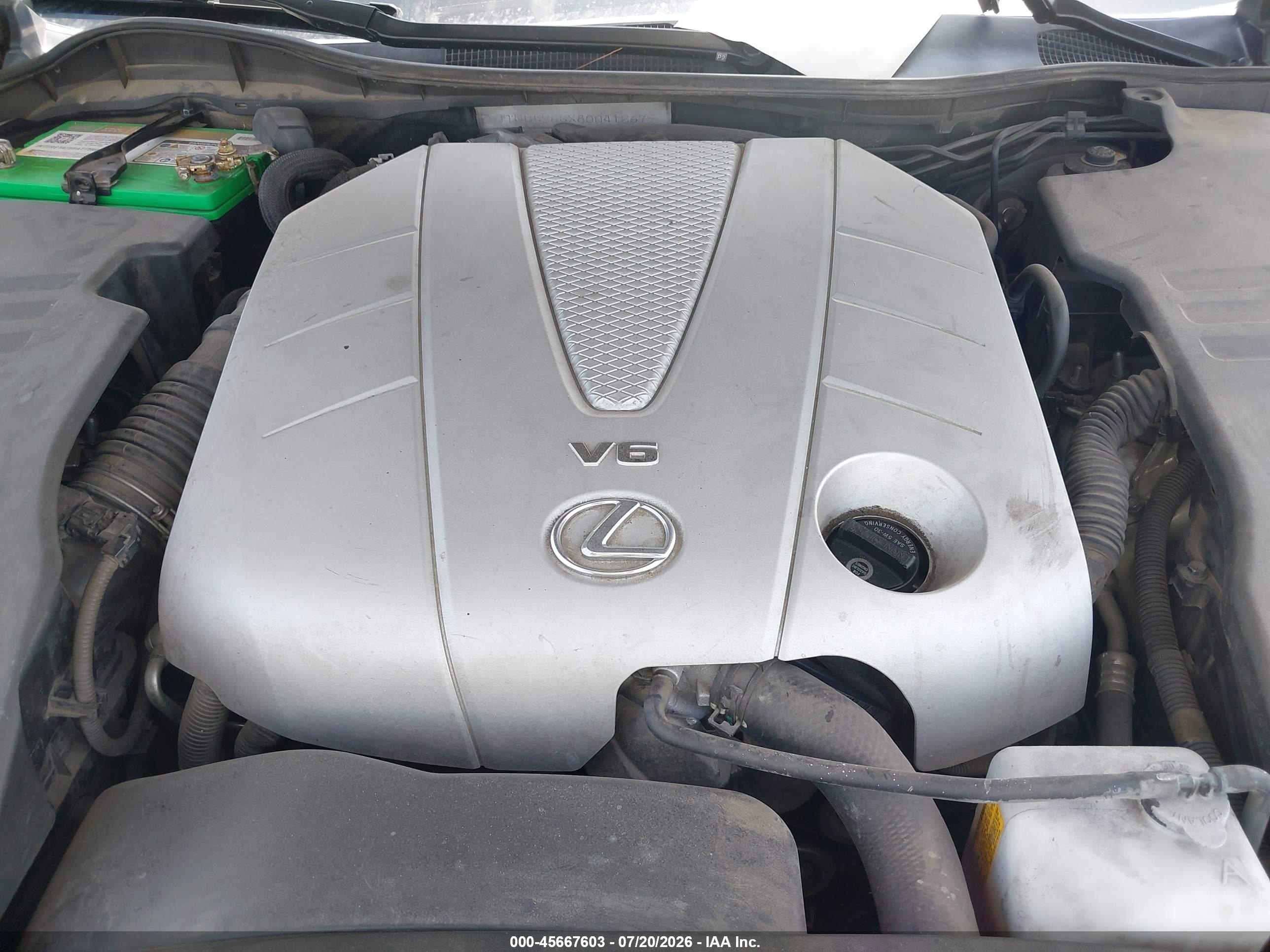 2008 Lexus Gs 350   White vin: JTHBE96SX80041267