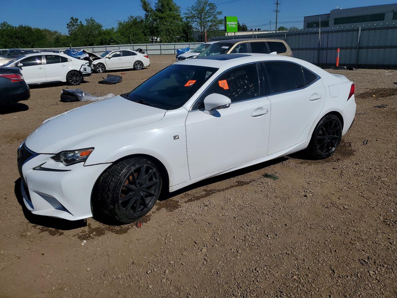 2014 Lexus Is 250 White vin: JTHBF1D20E5019133