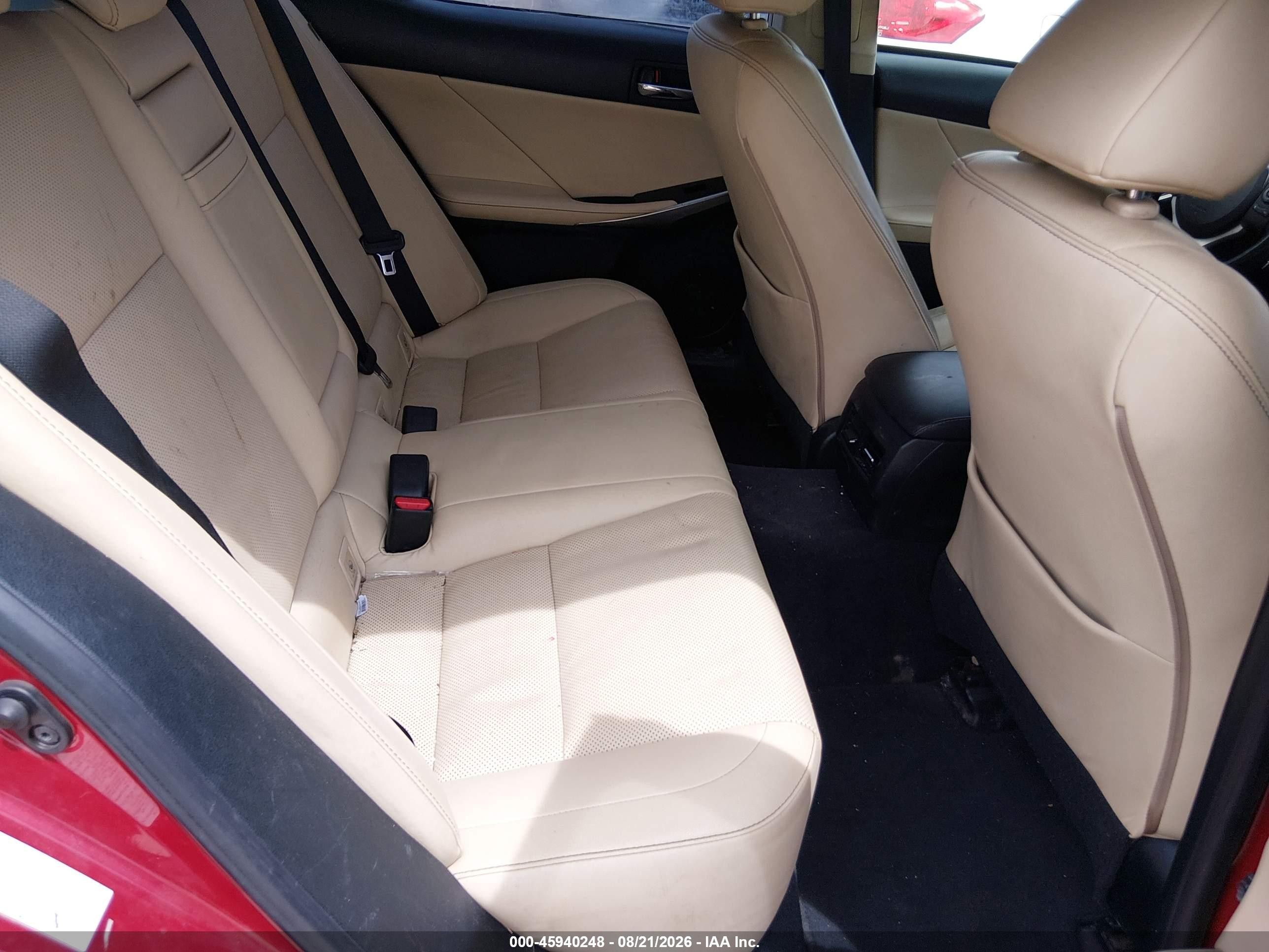 2014 Lexus Is 250   Red vin: JTHBF1D20E5029337