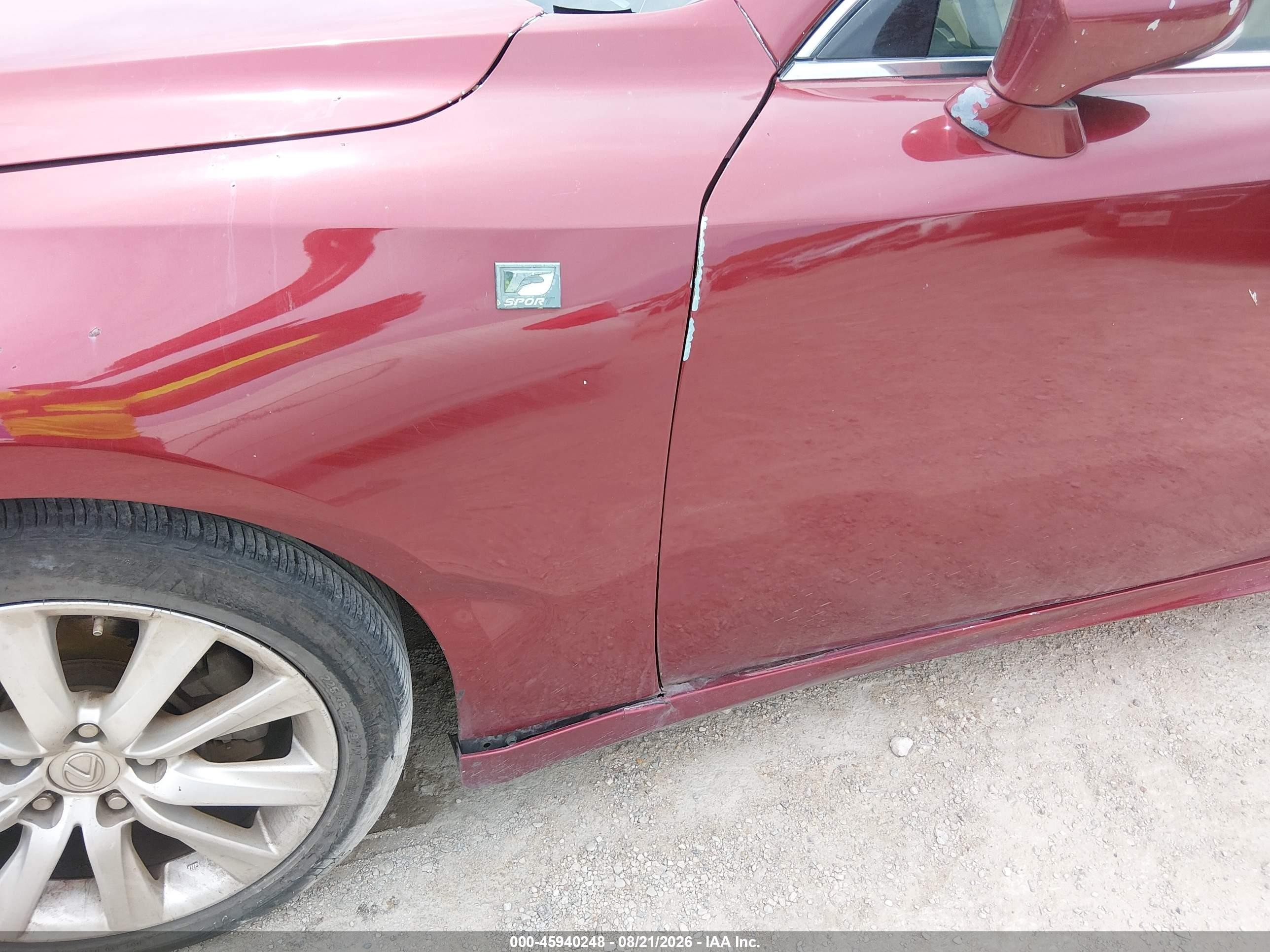 2014 Lexus Is 250   Red vin: JTHBF1D20E5029337