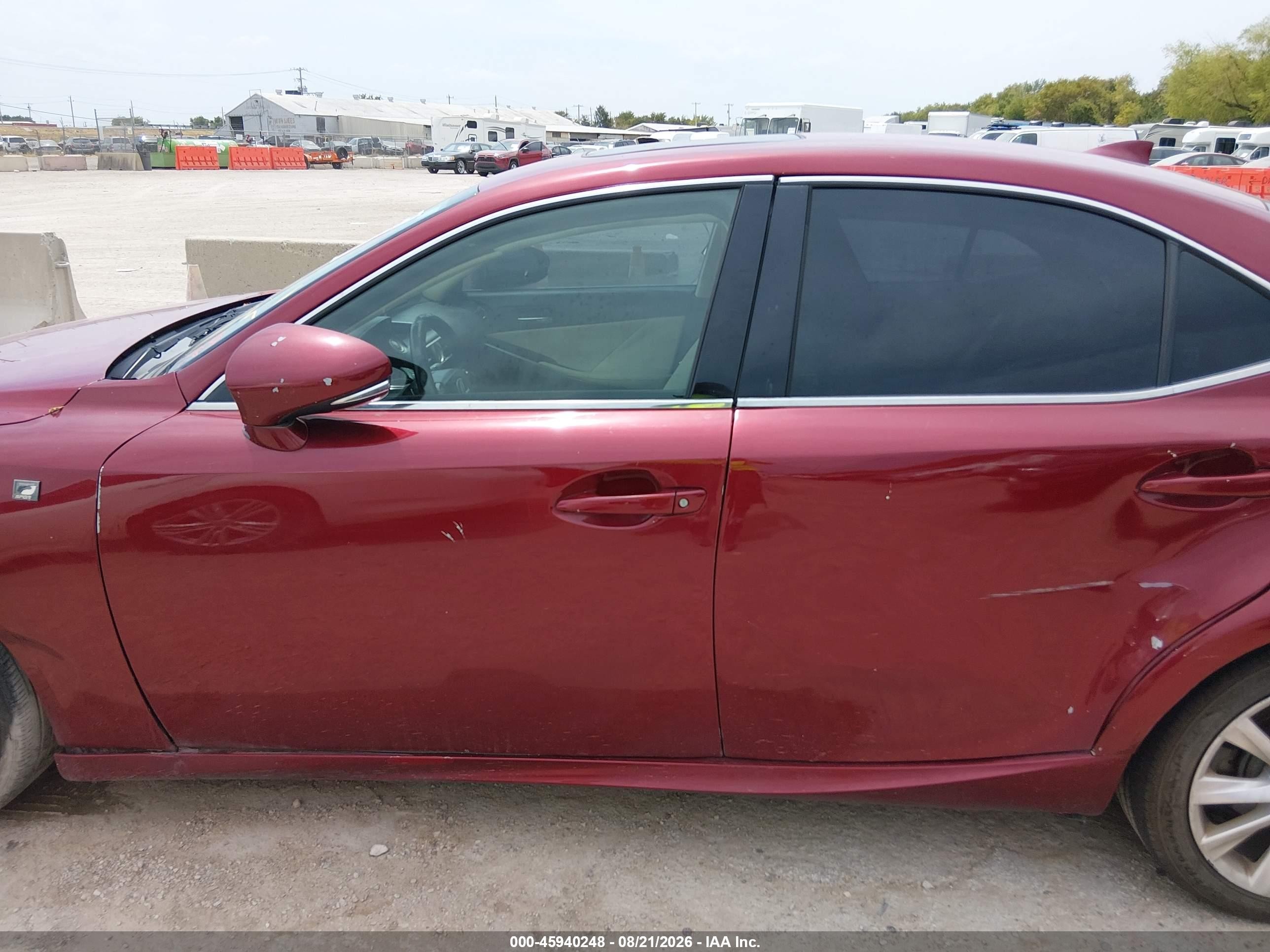 2014 Lexus Is 250   Red vin: JTHBF1D20E5029337