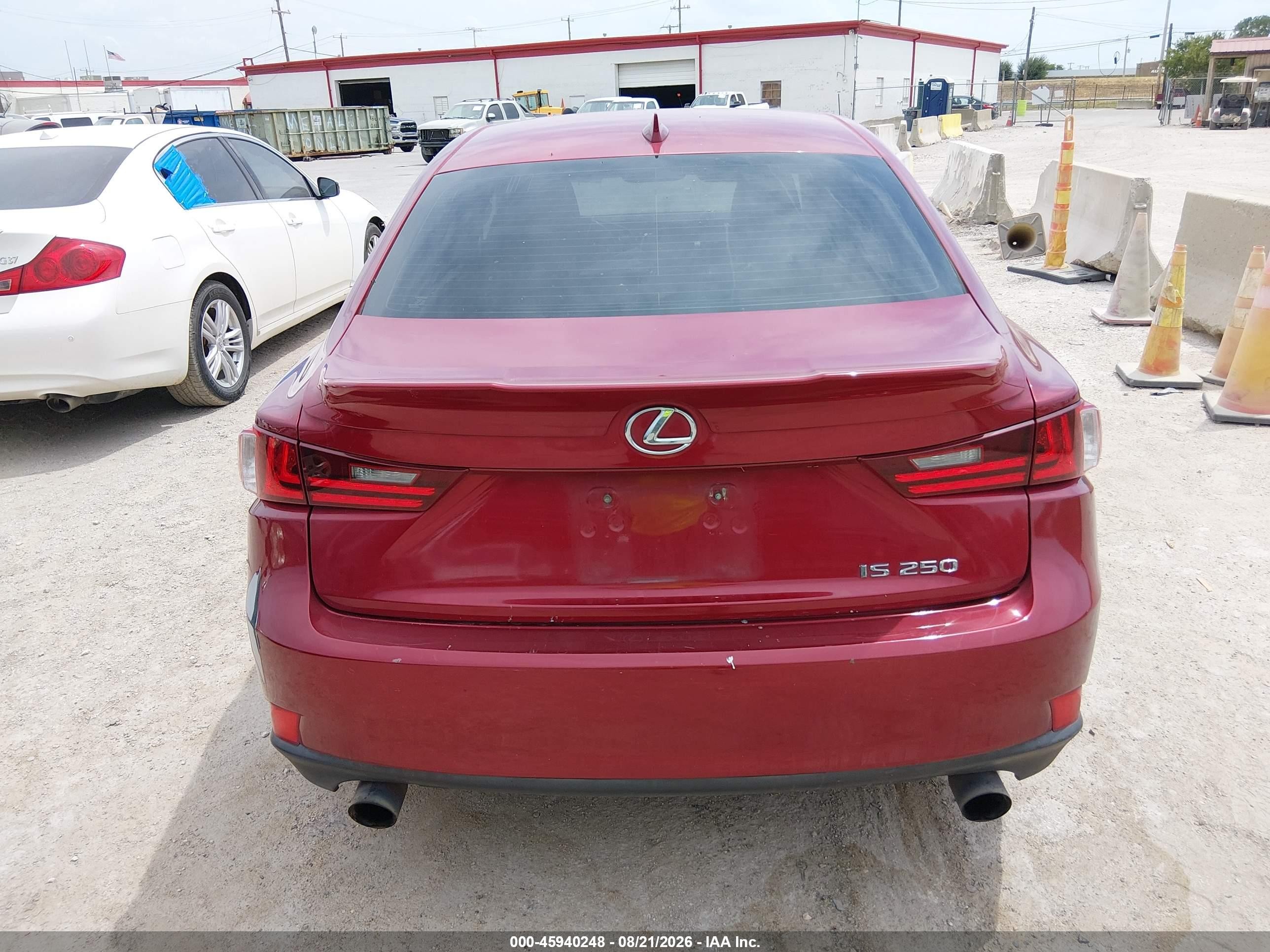 2014 Lexus Is 250   Red vin: JTHBF1D20E5029337