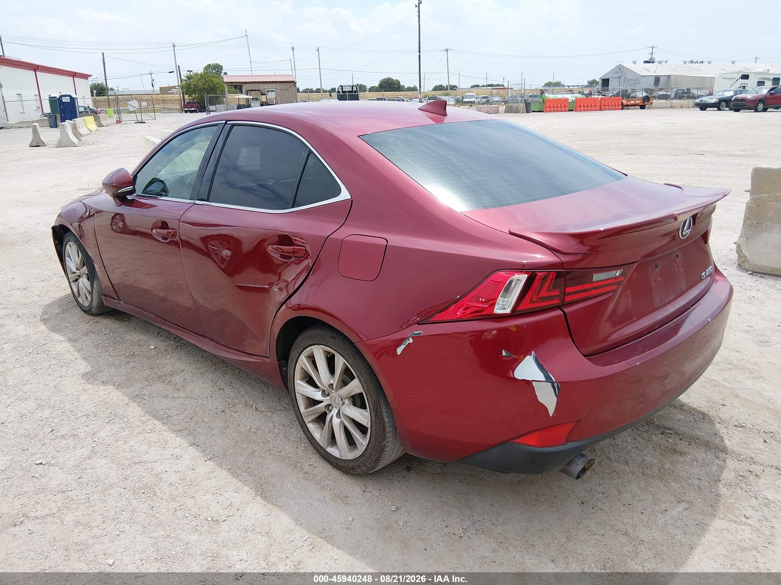 2014 Lexus Is 250   Red vin: JTHBF1D20E5029337