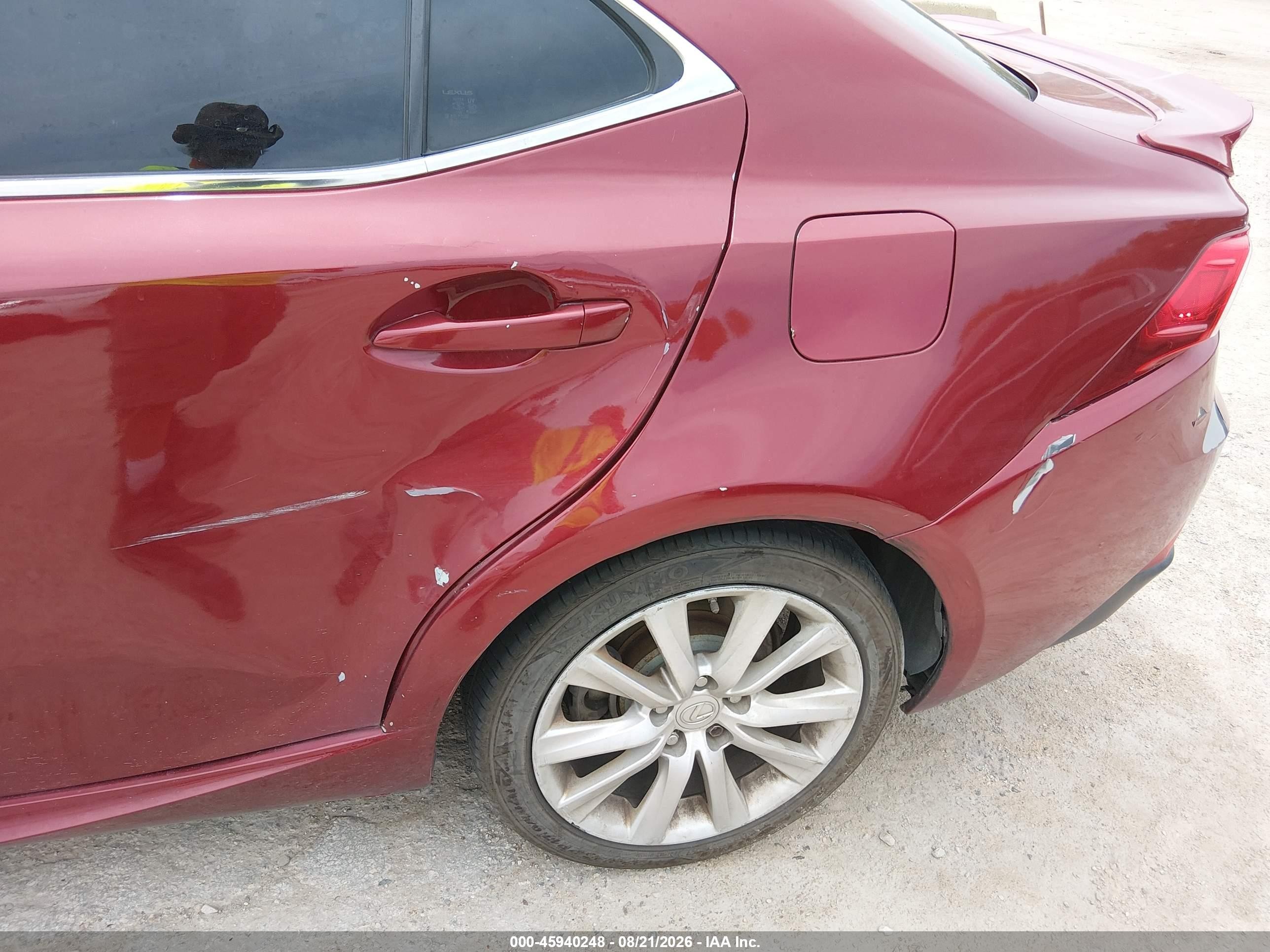 2014 Lexus Is 250   Red vin: JTHBF1D20E5029337