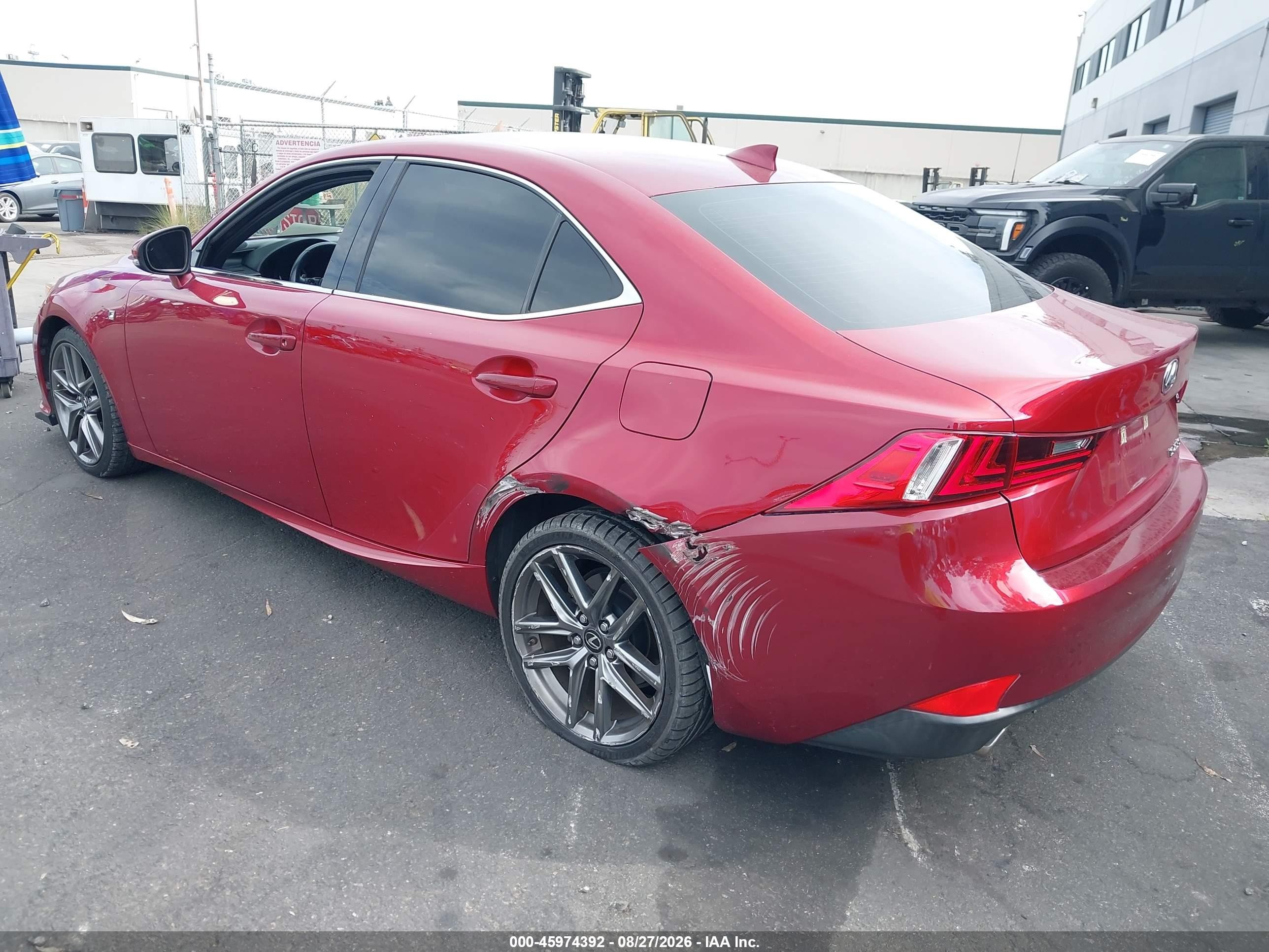 2014 Lexus Is 250   Red vin: JTHBF1D20E5034960