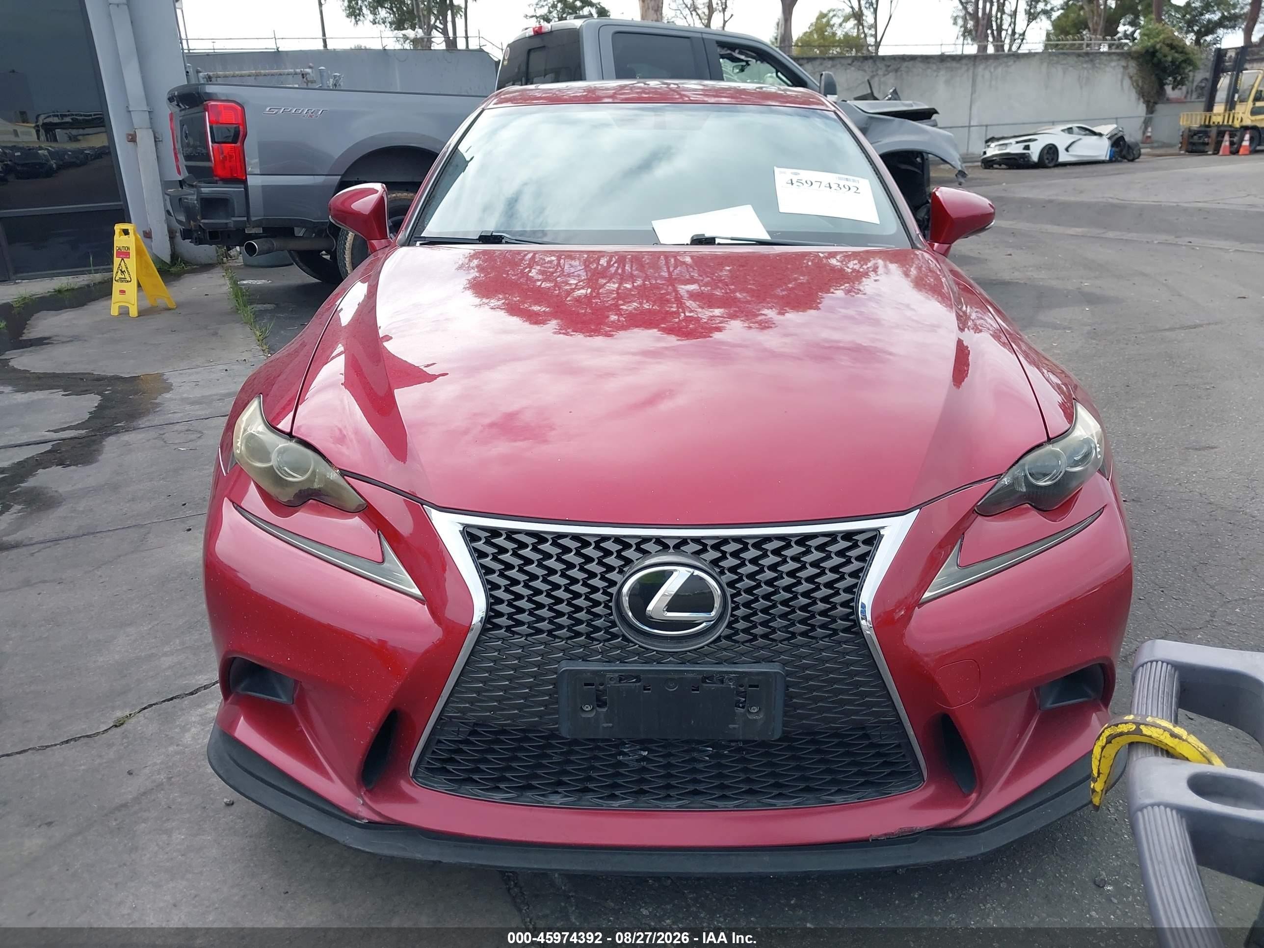 2014 Lexus Is 250   Red vin: JTHBF1D20E5034960