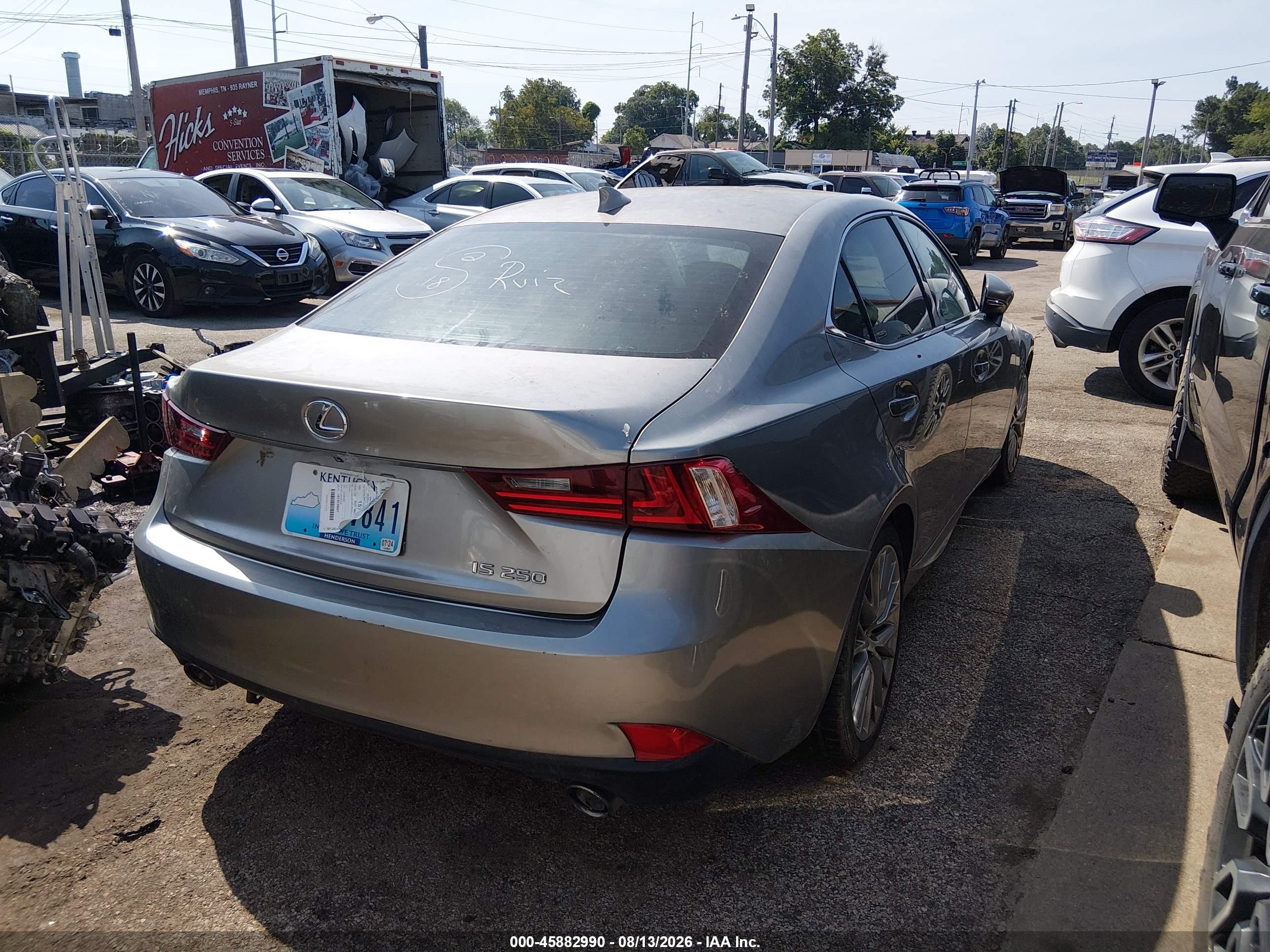 2014 Lexus Is 250   Silver vin: JTHBF1D20E5035218