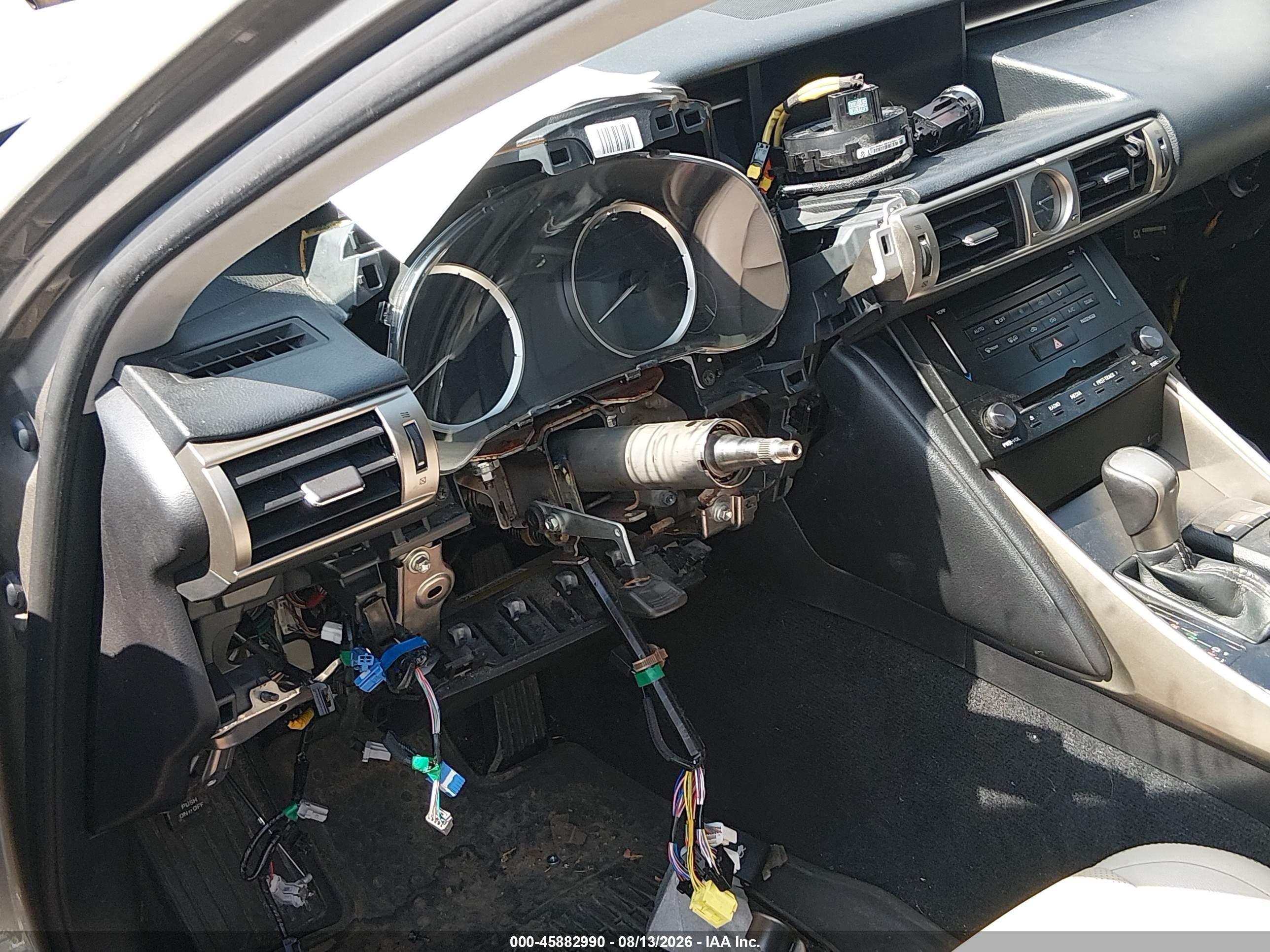 2014 Lexus Is 250   Silver vin: JTHBF1D20E5035218