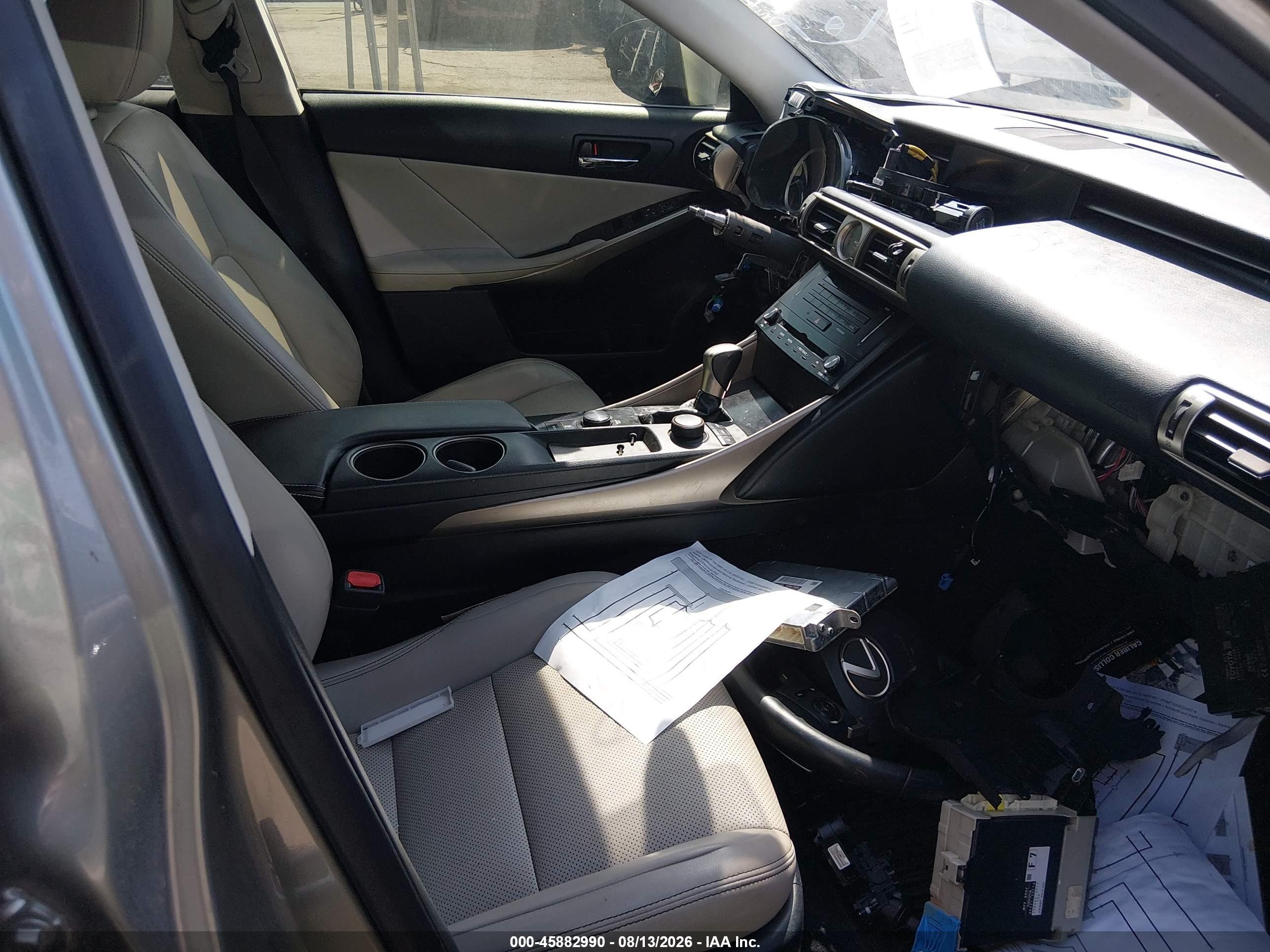 2014 Lexus Is 250   Silver vin: JTHBF1D20E5035218