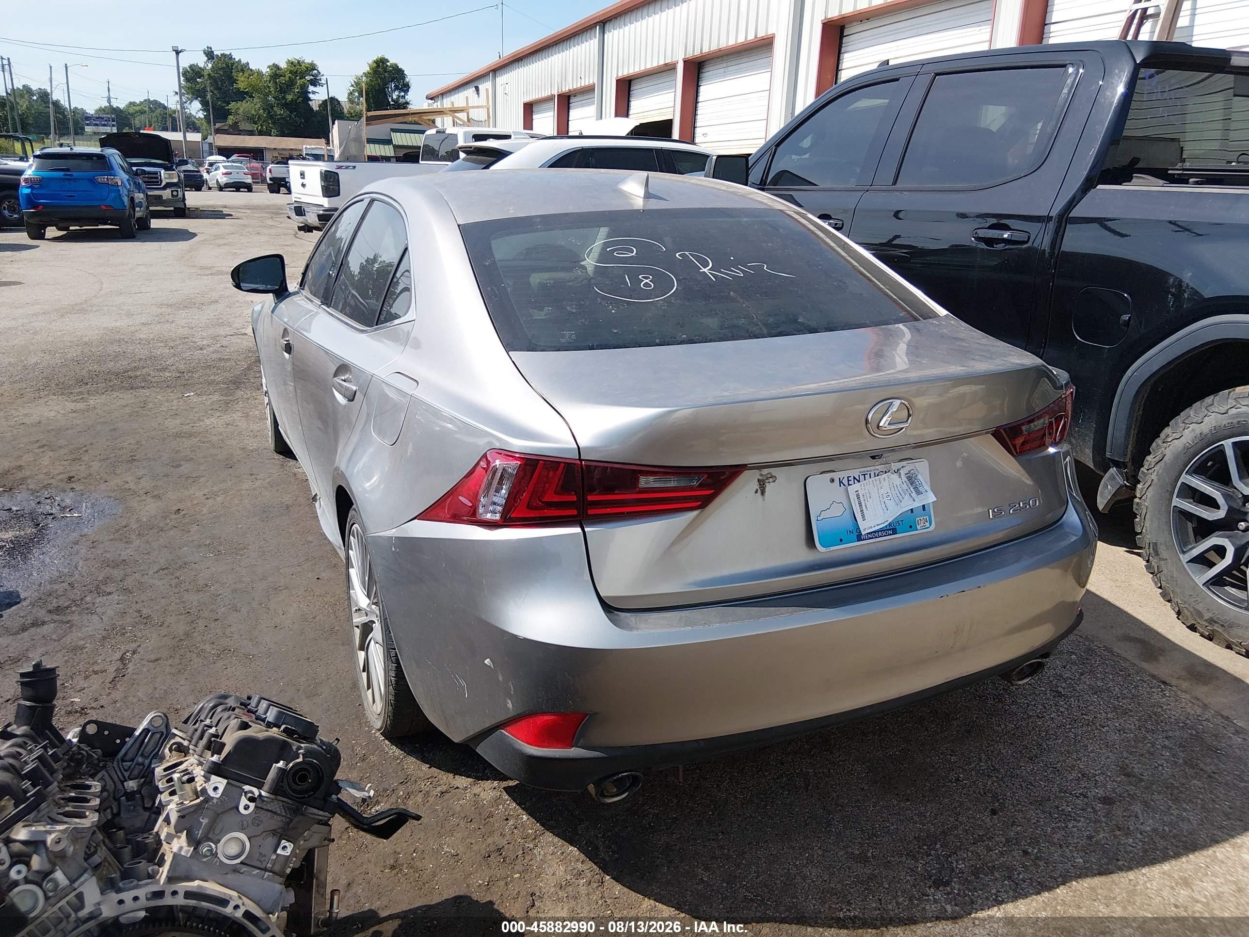 2014 Lexus Is 250   Silver vin: JTHBF1D20E5035218