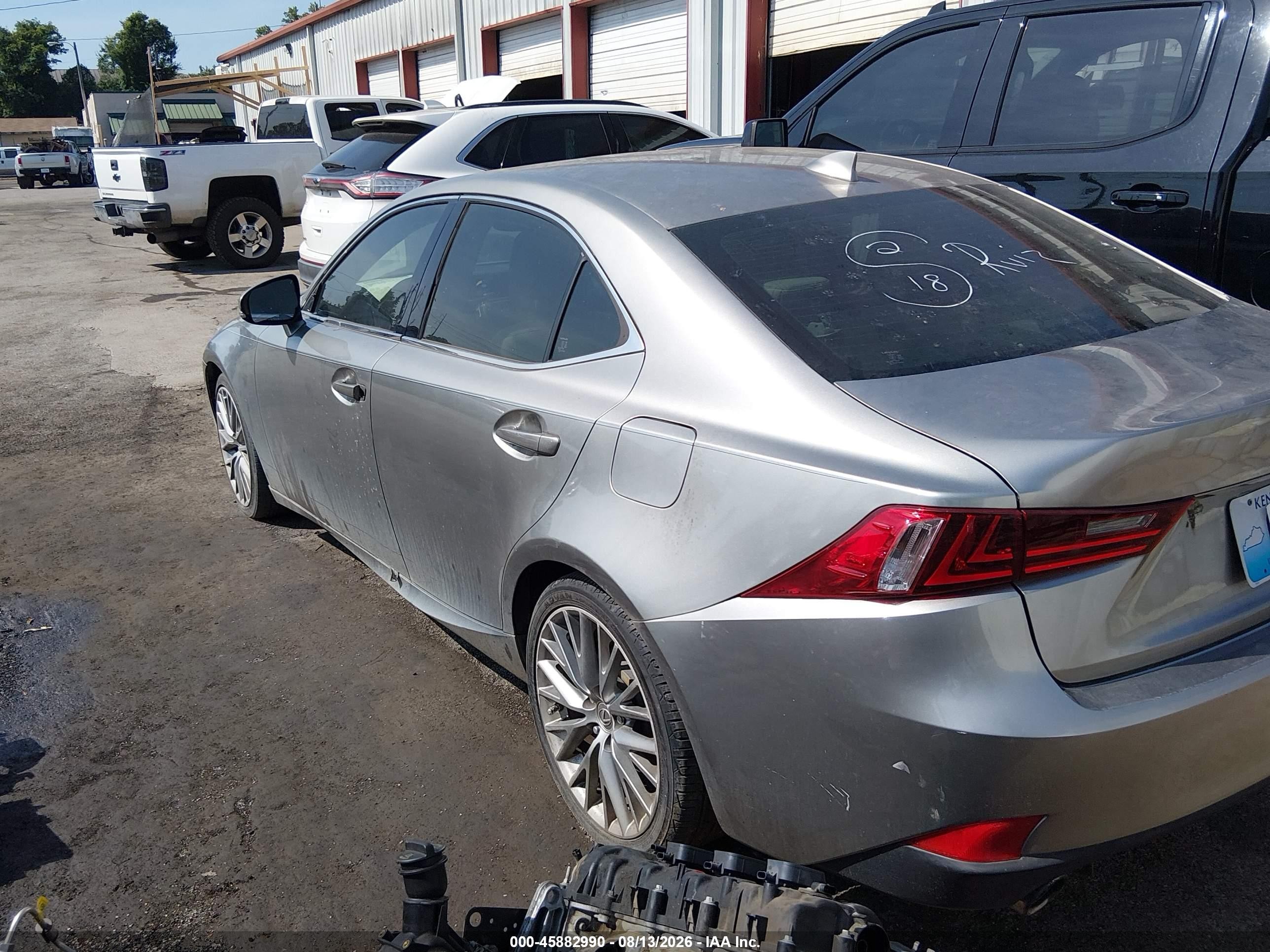 2014 Lexus Is 250   Silver vin: JTHBF1D20E5035218