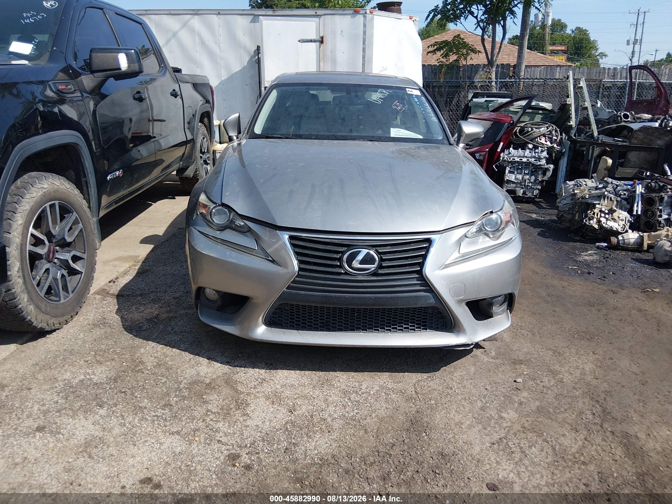 2014 Lexus Is 250   Silver vin: JTHBF1D20E5035218