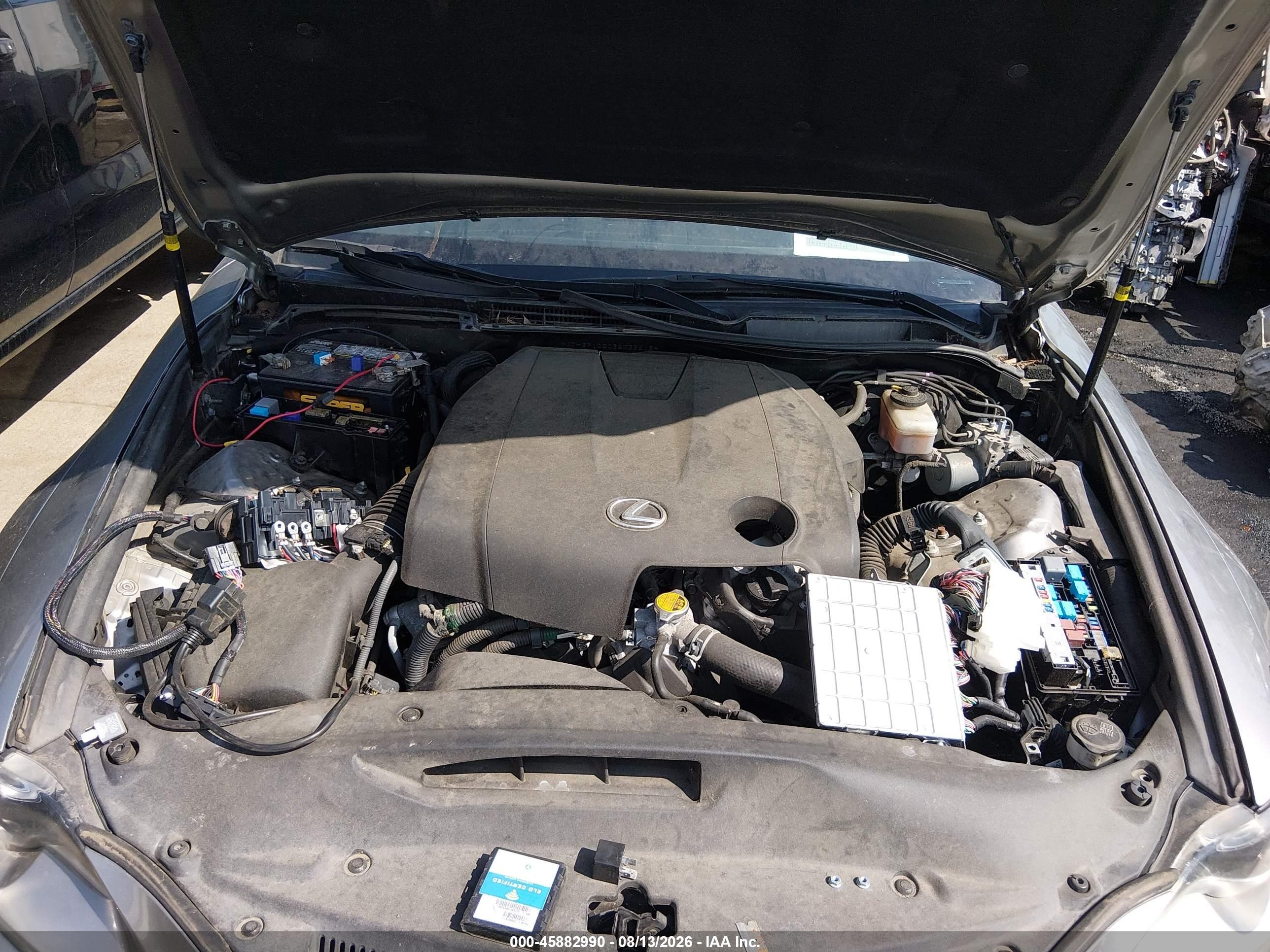 2014 Lexus Is 250   Silver vin: JTHBF1D20E5035218