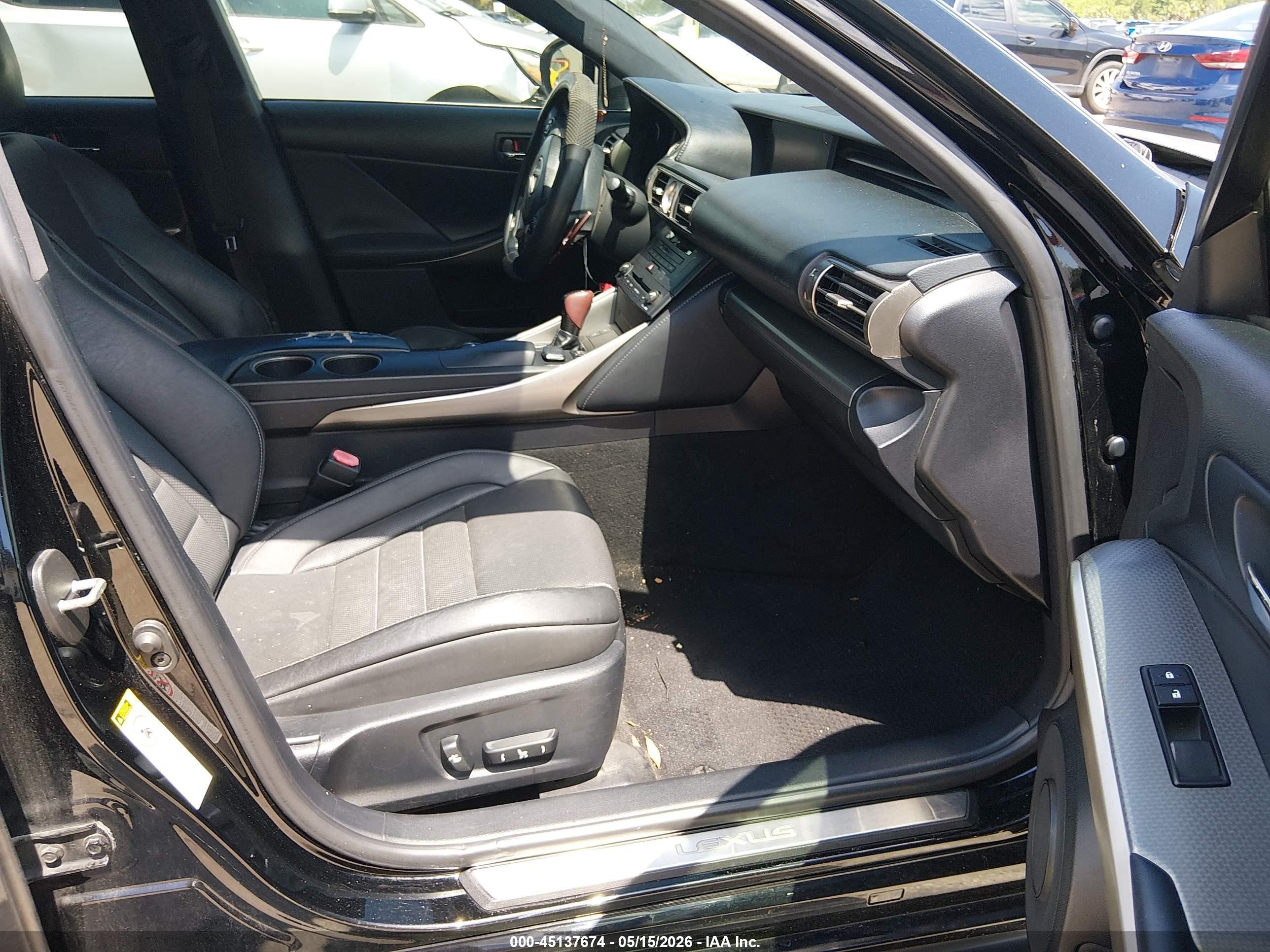 2015 Lexus Is 250   Black vin: JTHBF1D20F5046494