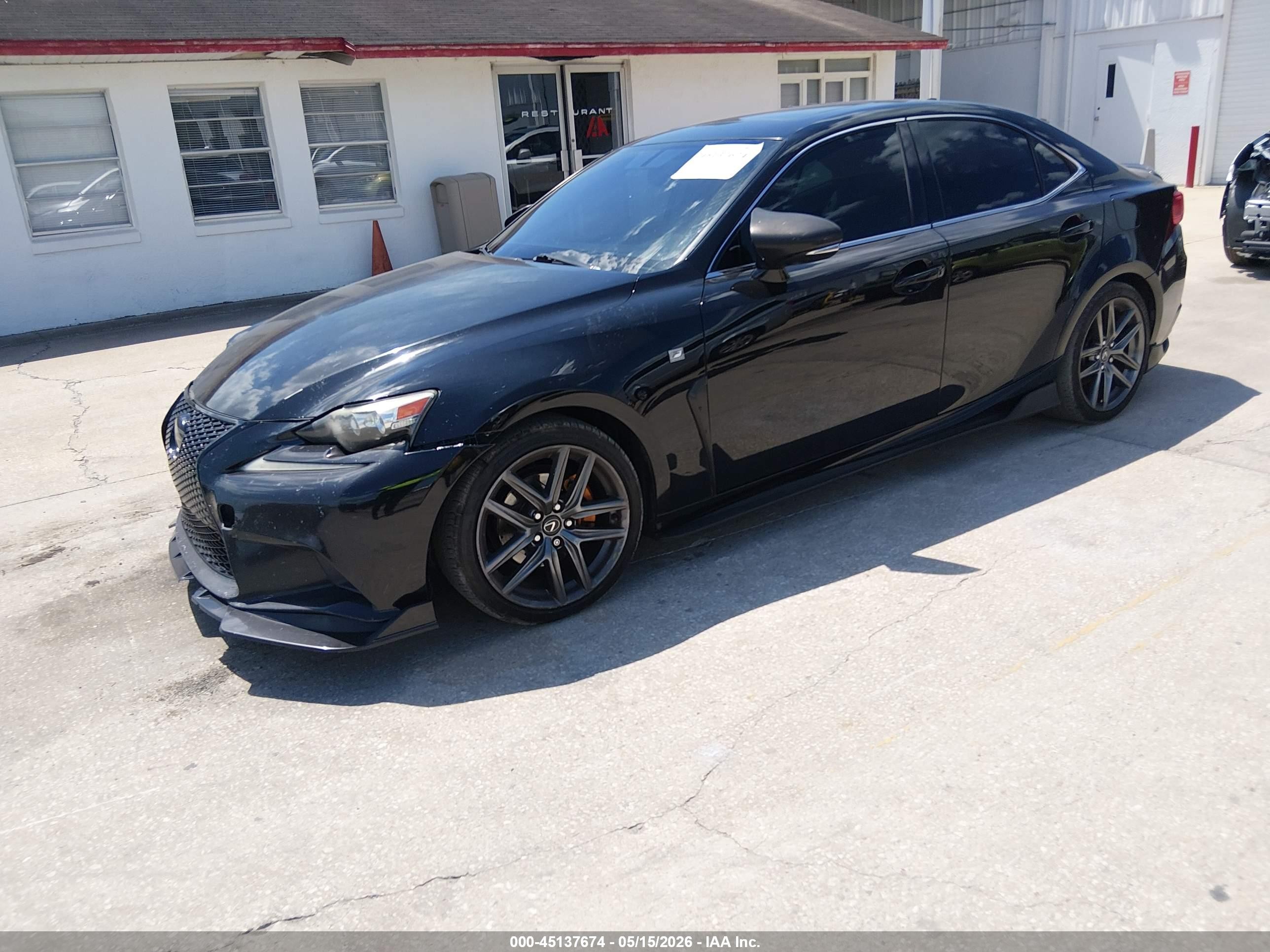 2015 Lexus Is 250   Black vin: JTHBF1D20F5046494
