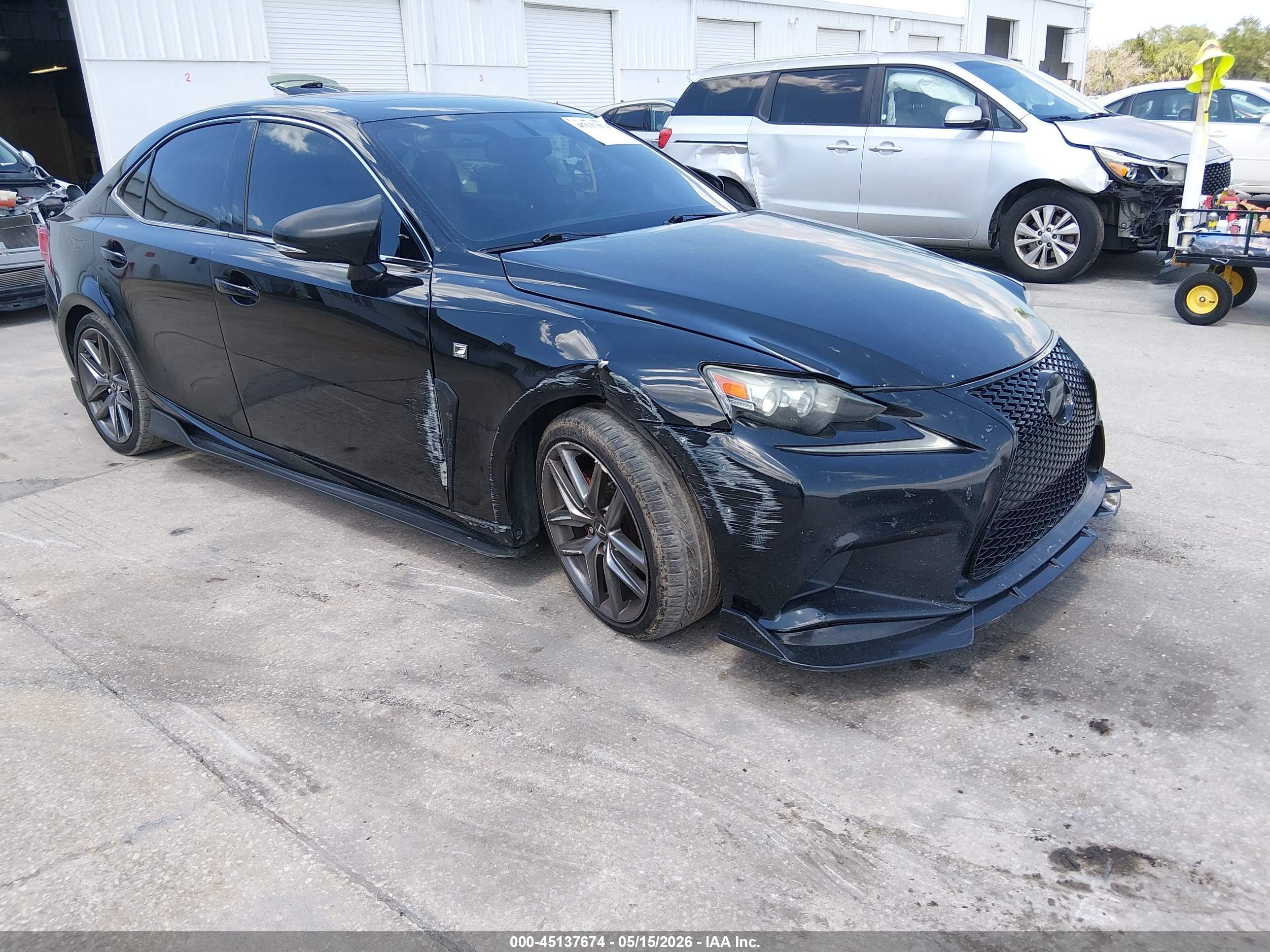 2015 Lexus Is 250   Black vin: JTHBF1D20F5046494