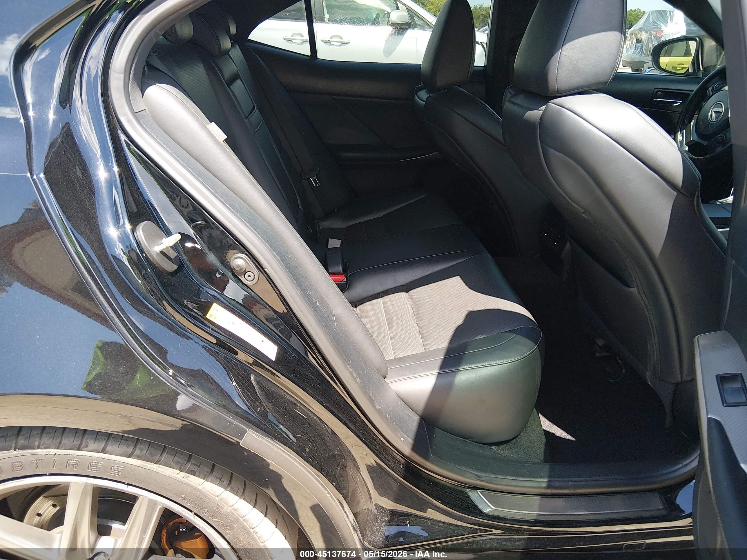 2015 Lexus Is 250   Black vin: JTHBF1D20F5046494