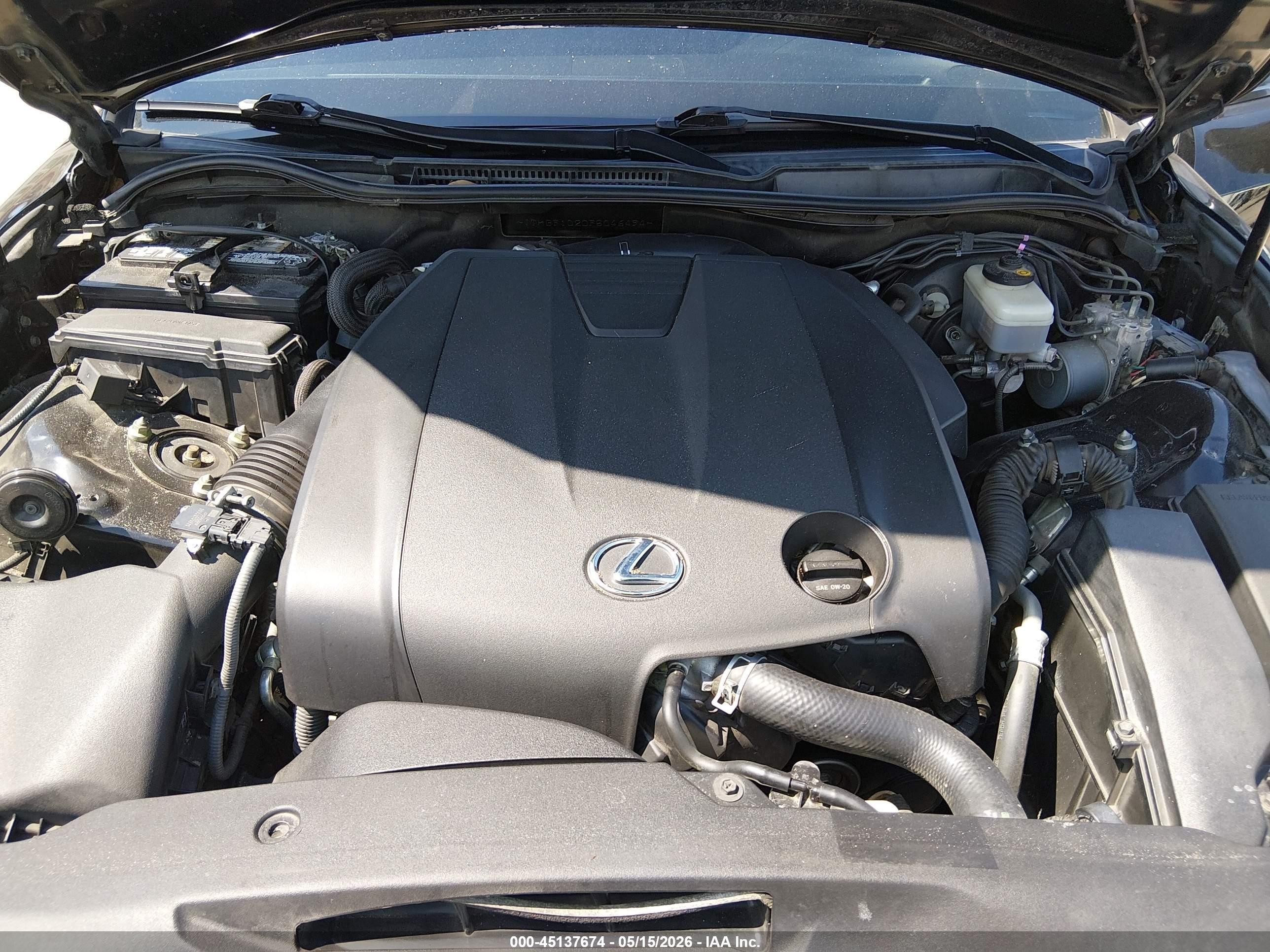 2015 Lexus Is 250   Black vin: JTHBF1D20F5046494