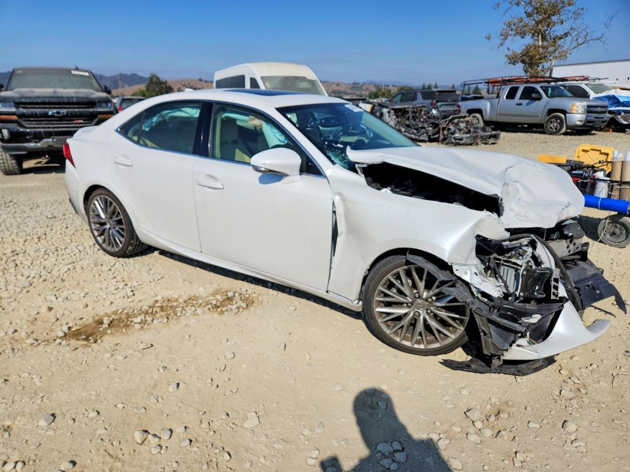 2015 Lexus Is 250 White vin: JTHBF1D20F5047662