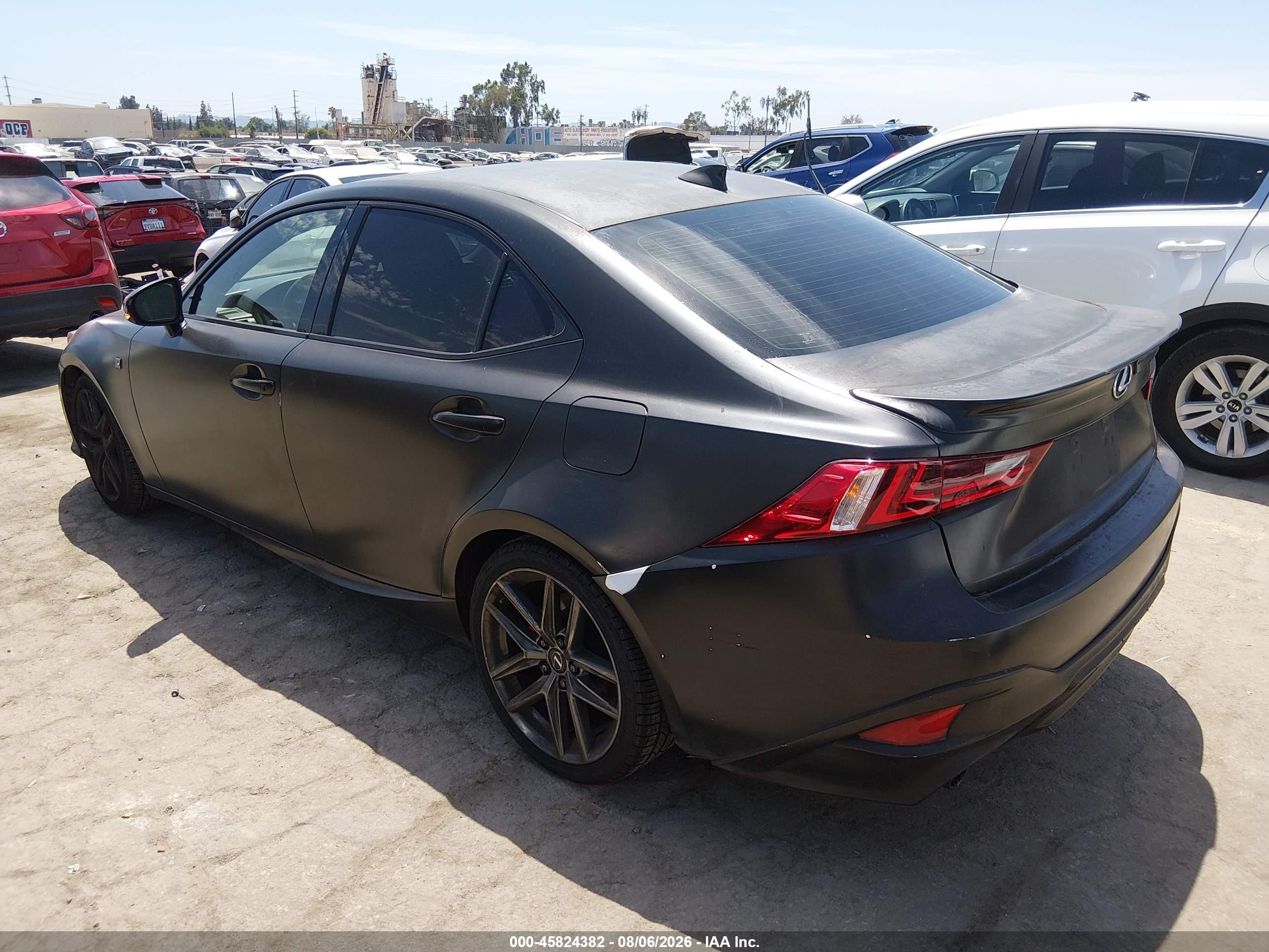 2015 Lexus Is 250   Black vin: JTHBF1D20F5050545