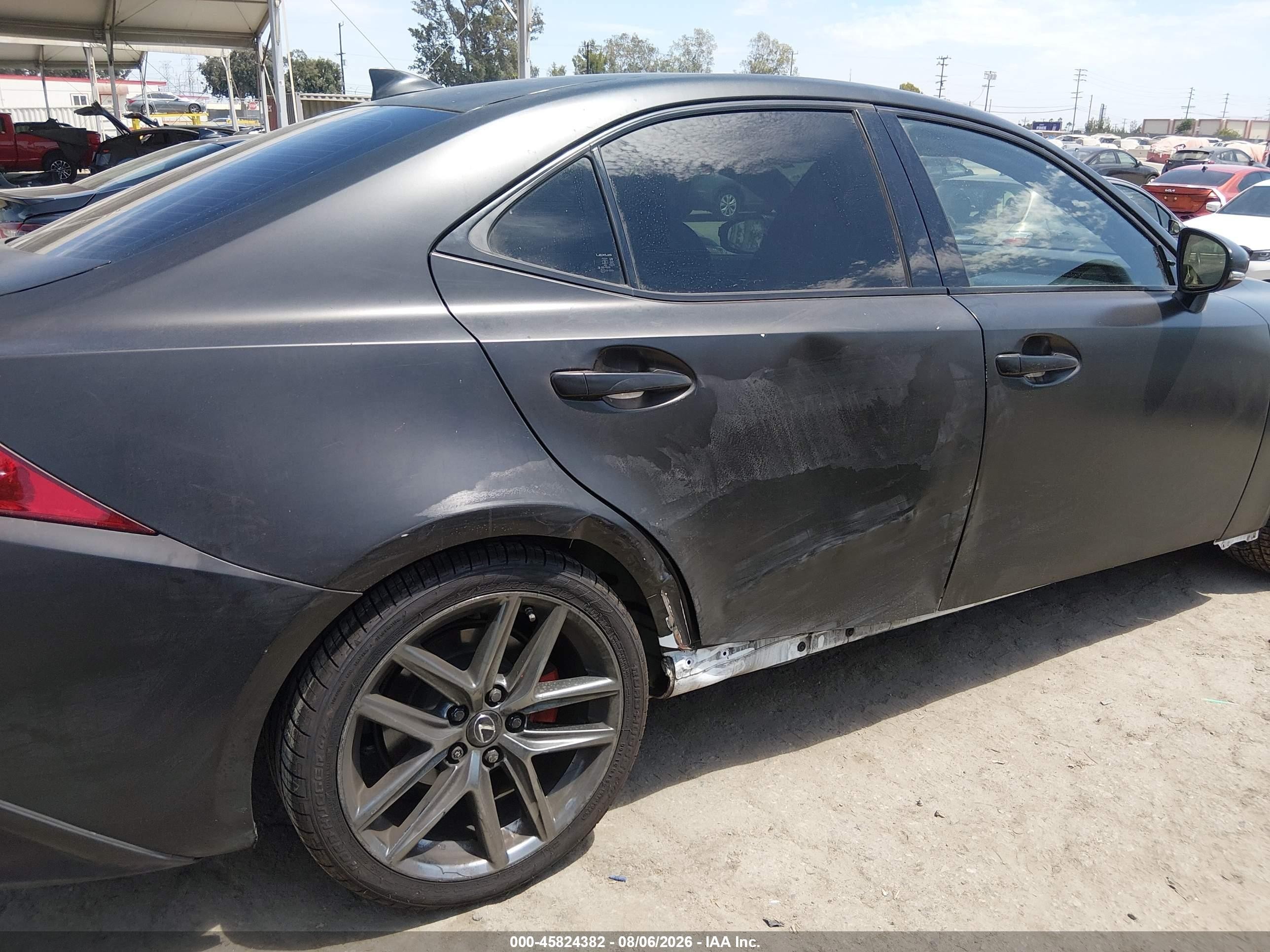 2015 Lexus Is 250   Black vin: JTHBF1D20F5050545