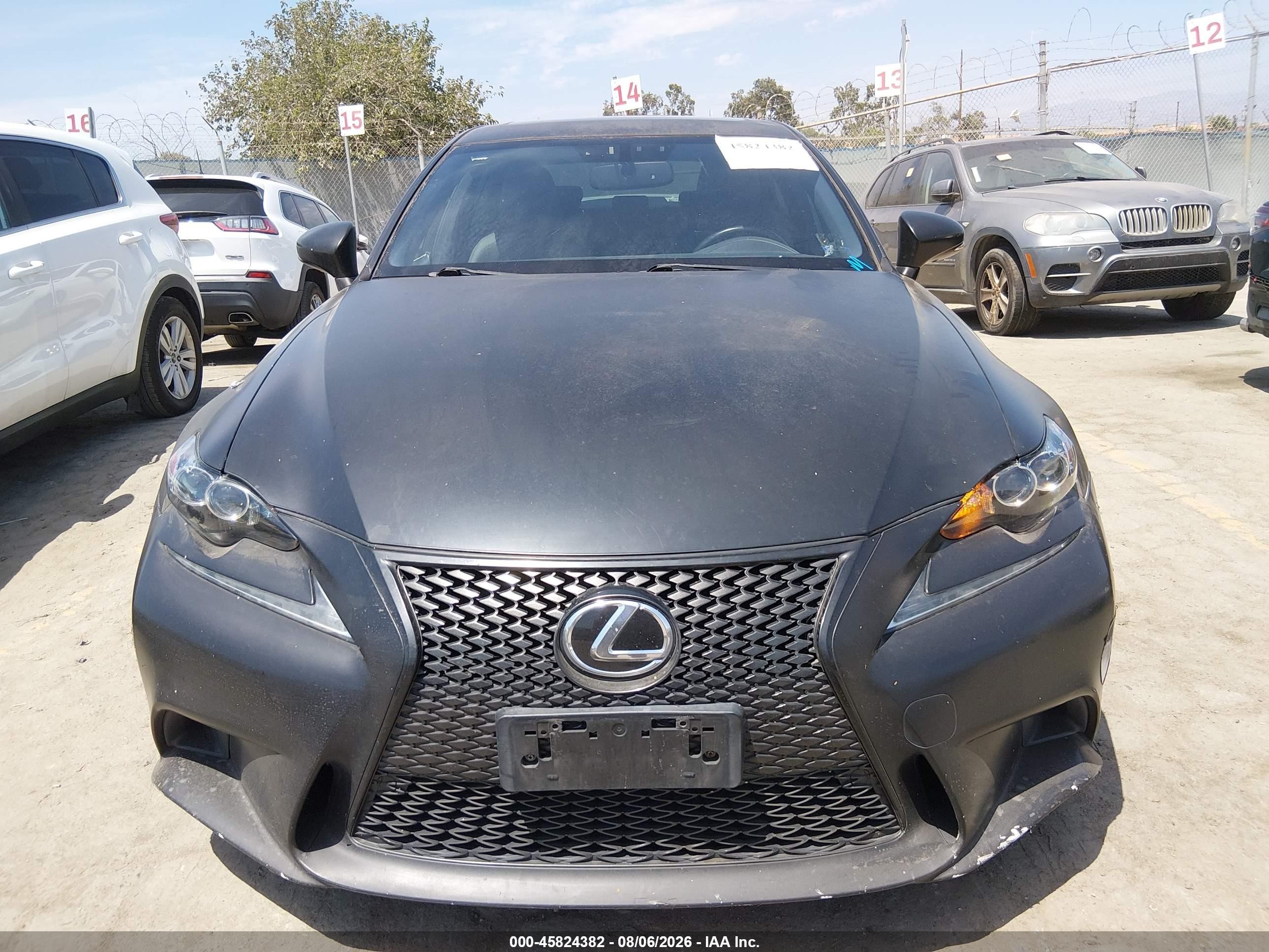2015 Lexus Is 250   Black vin: JTHBF1D20F5050545