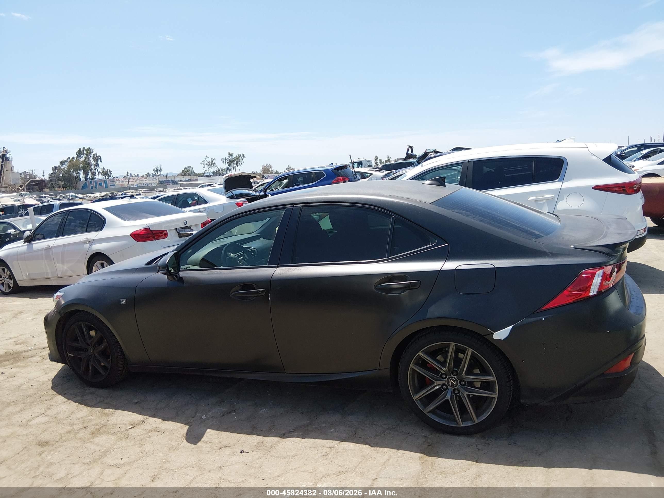 2015 Lexus Is 250   Black vin: JTHBF1D20F5050545