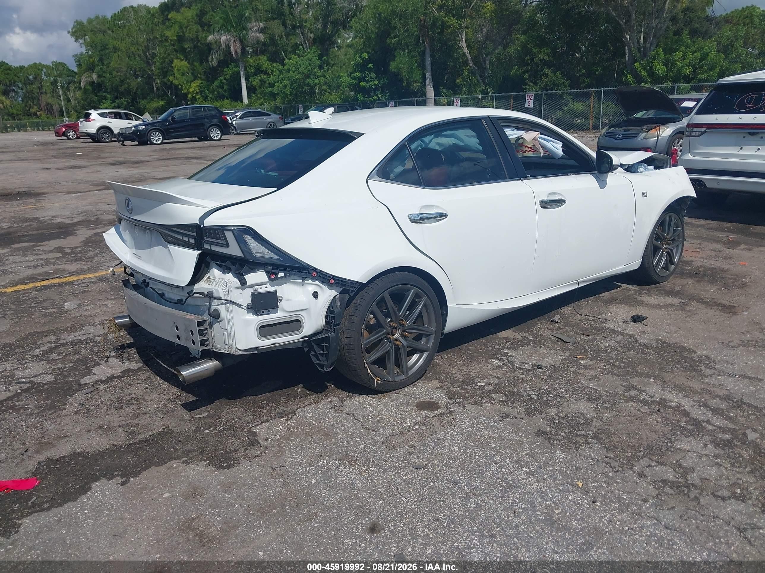 2015 Lexus Is 250   White vin: JTHBF1D20F5051114
