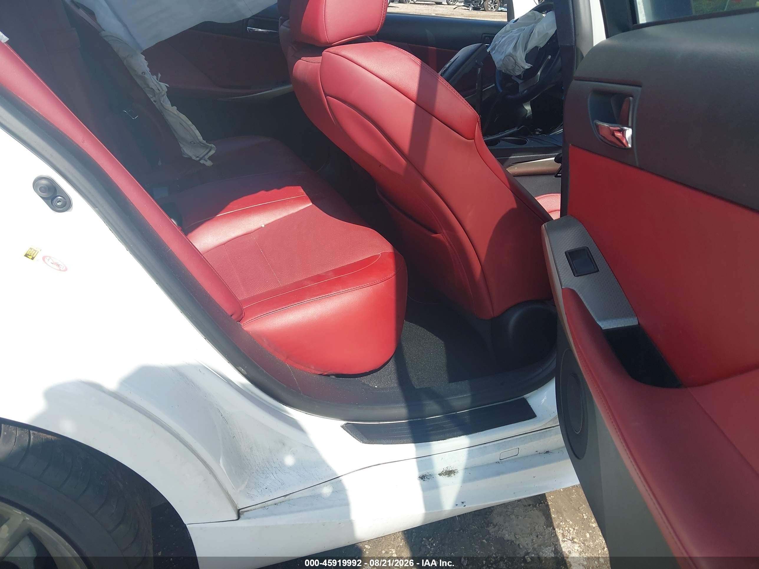 2015 Lexus Is 250   White vin: JTHBF1D20F5051114