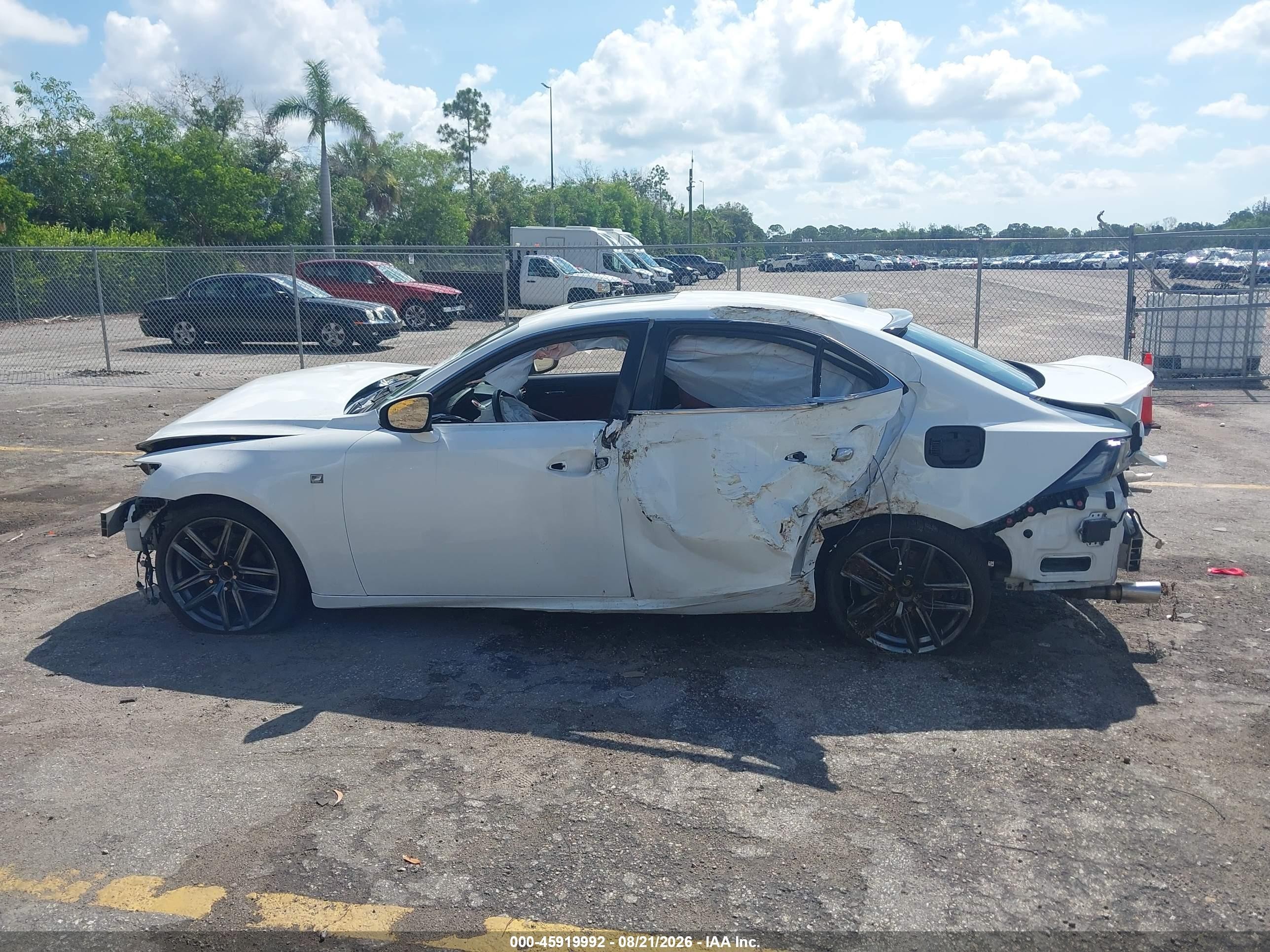 2015 Lexus Is 250   White vin: JTHBF1D20F5051114