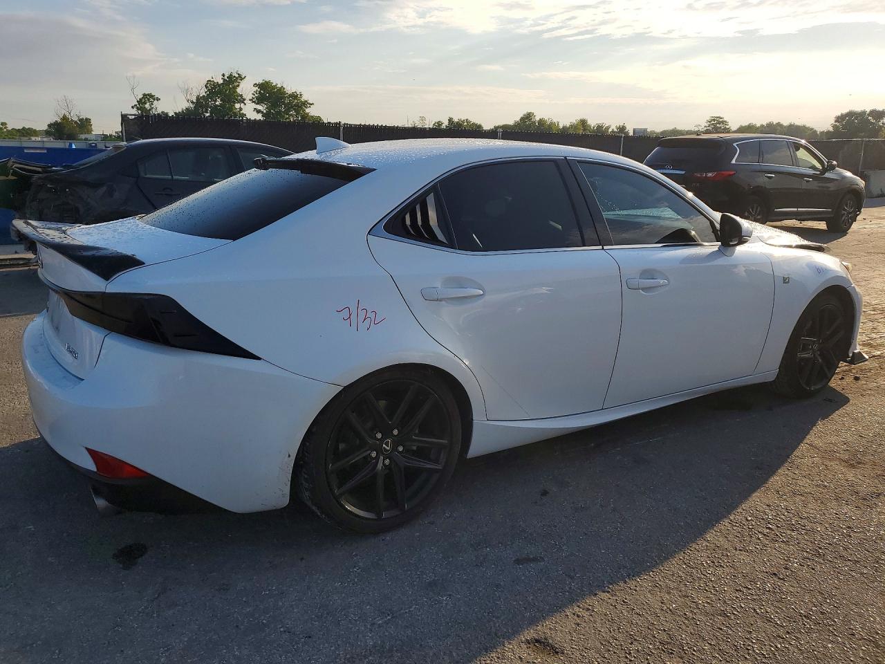 2015 Lexus Is 250 White vin: JTHBF1D20F5060217