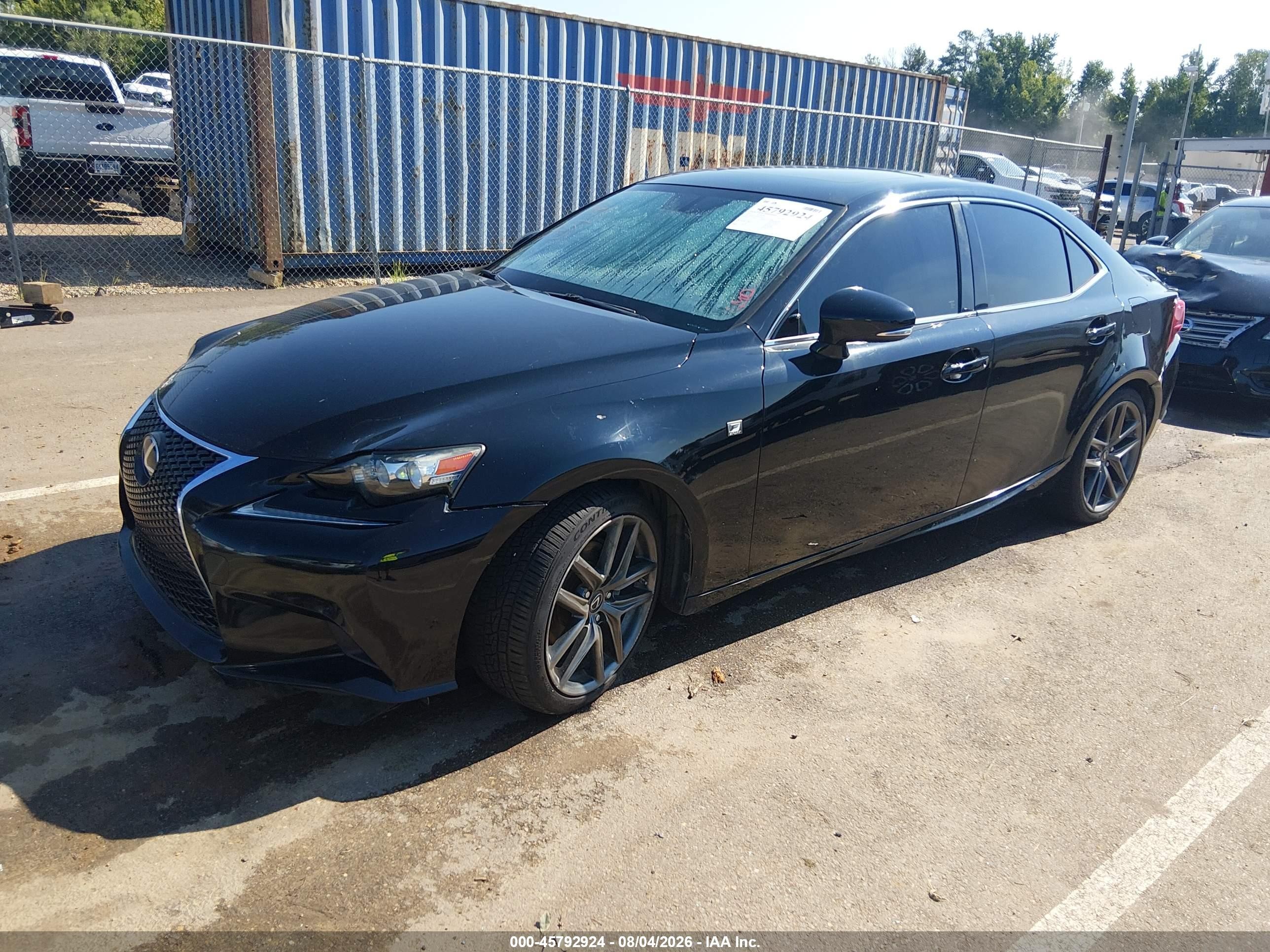 2015 Lexus Is 250   Black vin: JTHBF1D20F5064445