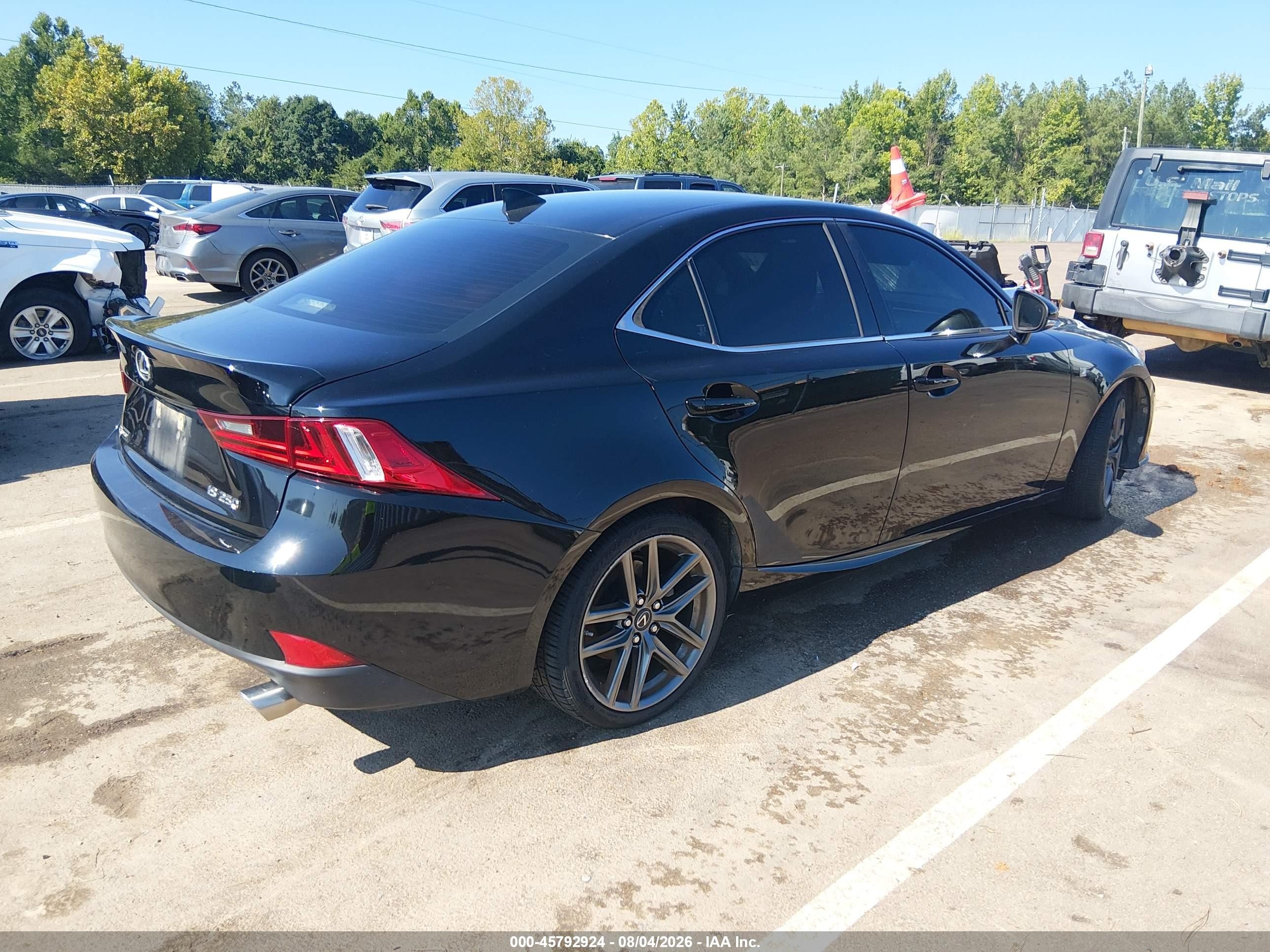 2015 Lexus Is 250   Black vin: JTHBF1D20F5064445