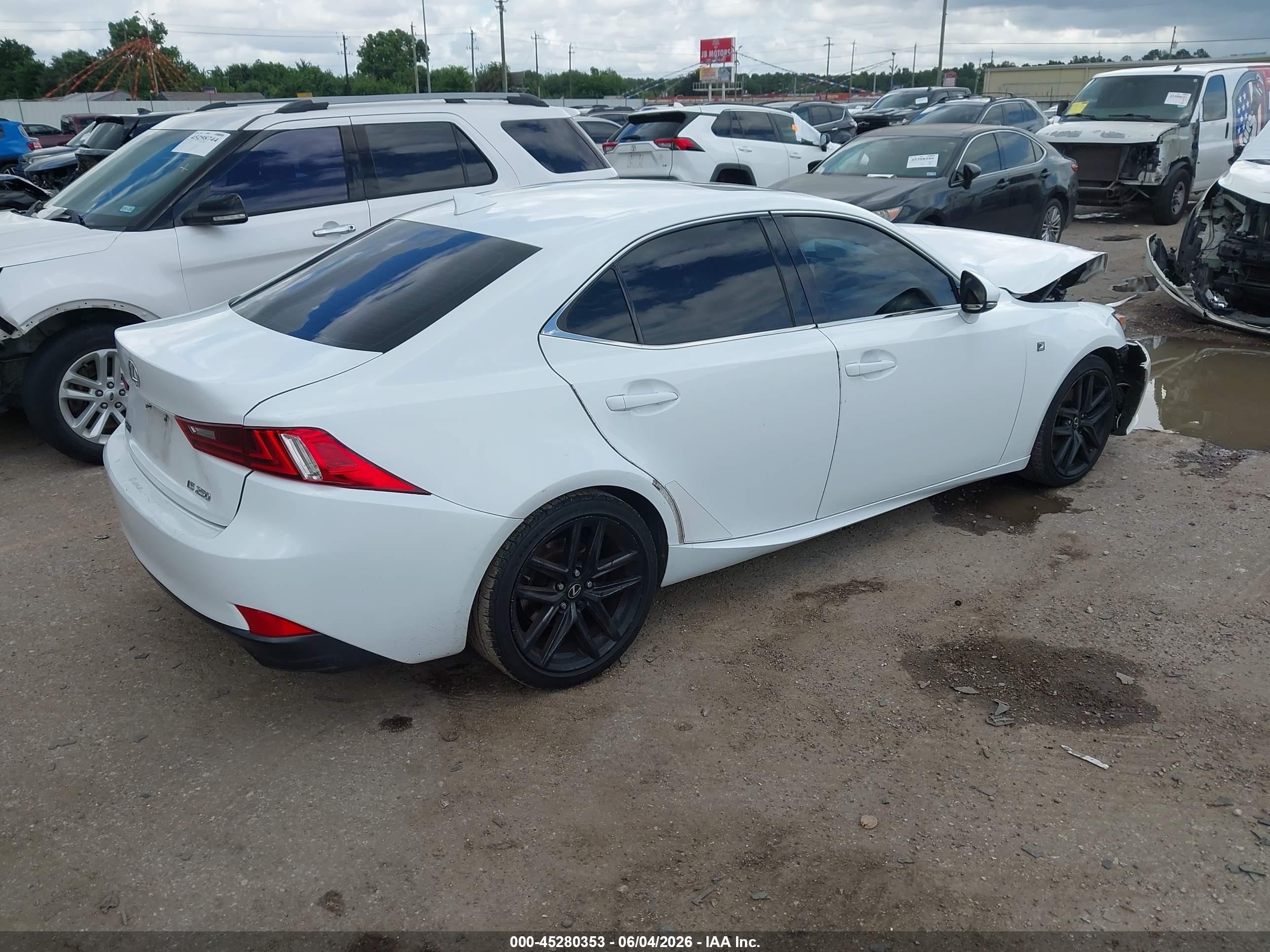 2015 Lexus Is 250   Белый vin: JTHBF1D20F5072450
