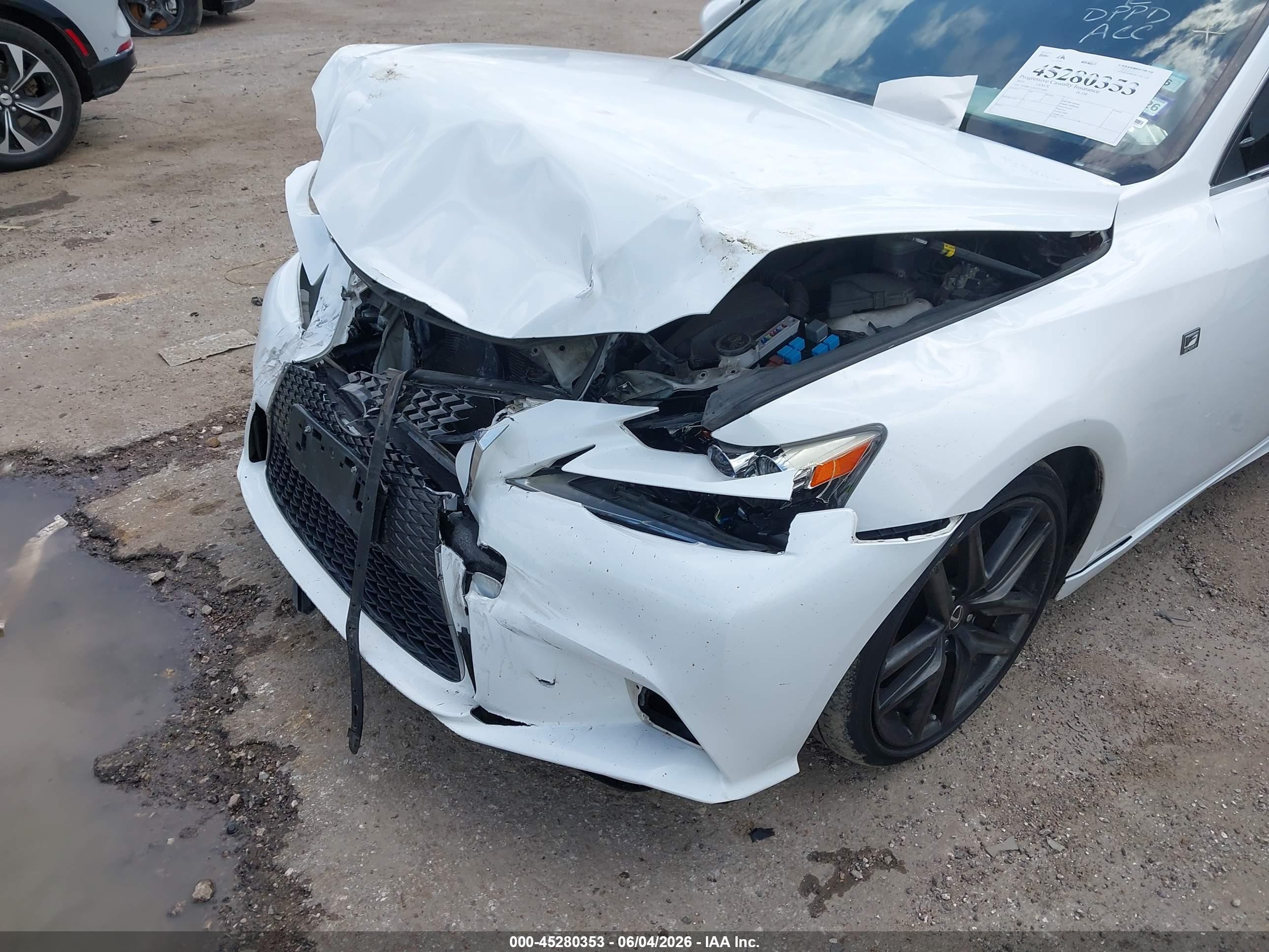 2015 Lexus Is 250   Белый vin: JTHBF1D20F5072450