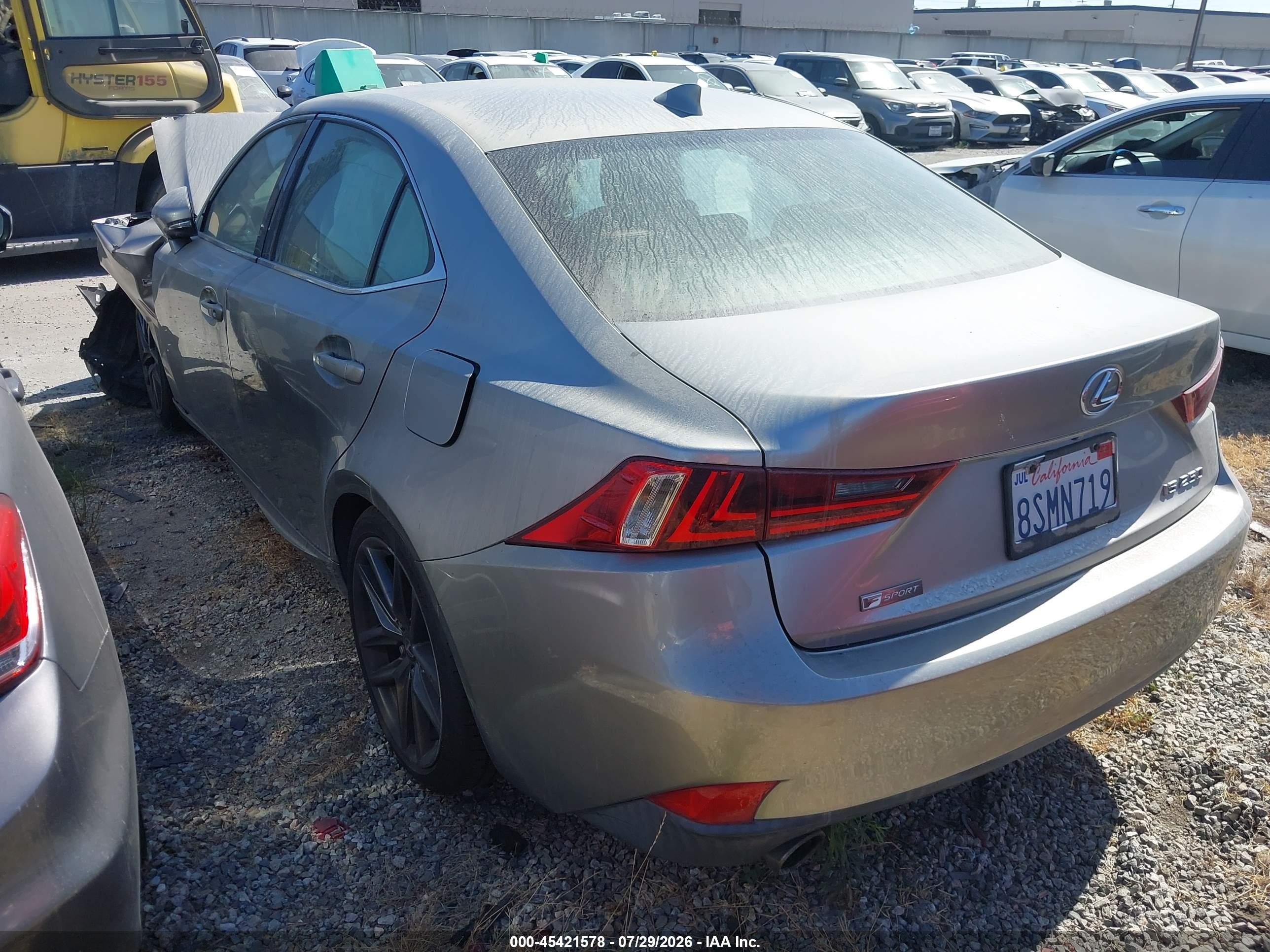 2015 Lexus Is 250   Gray vin: JTHBF1D20F5079933