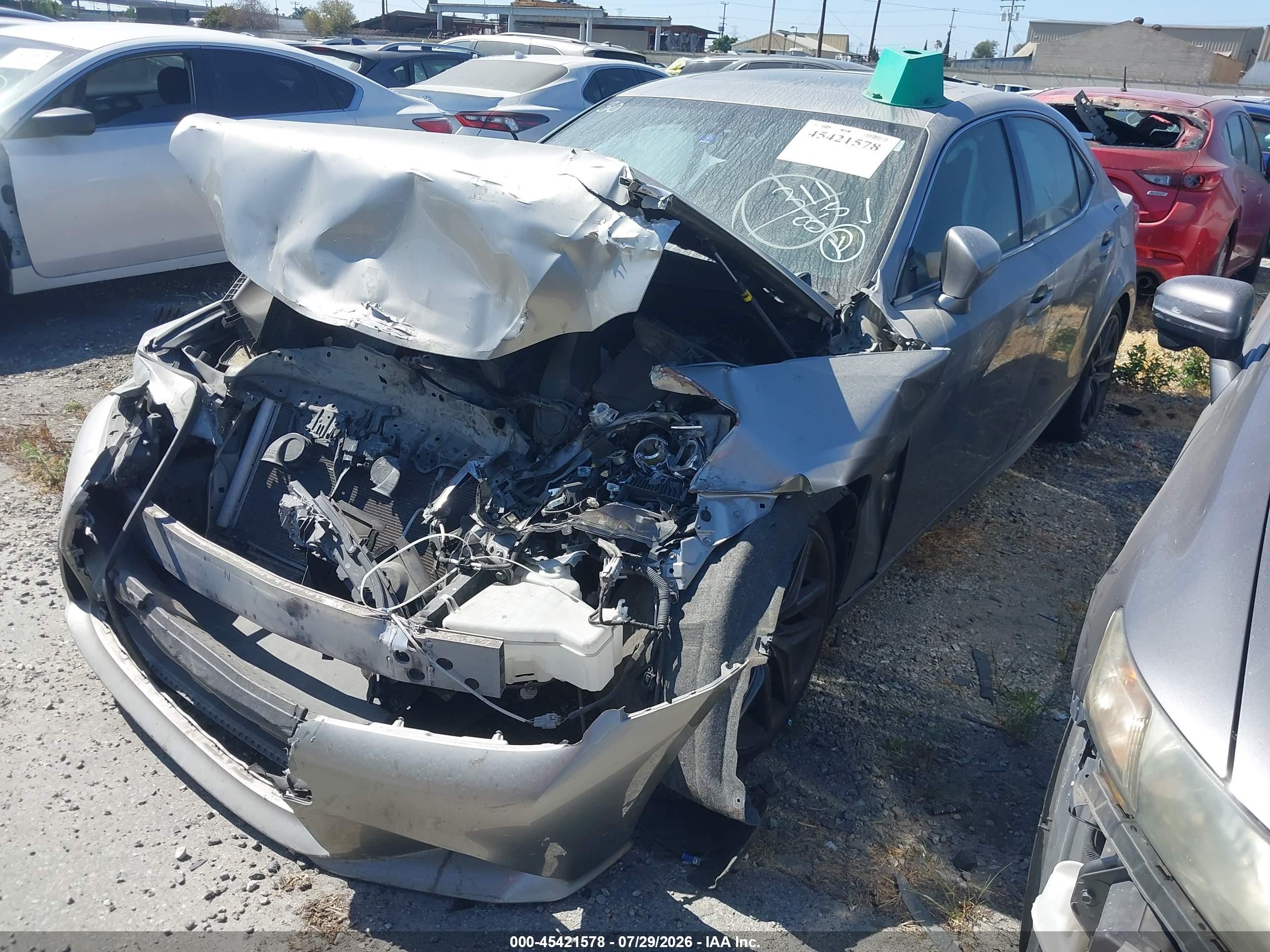 2015 Lexus Is 250   Gray vin: JTHBF1D20F5079933