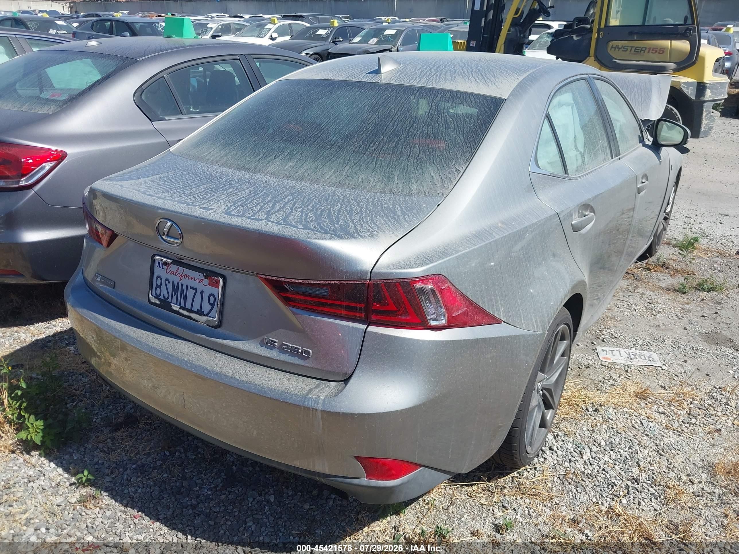 2015 Lexus Is 250   Gray vin: JTHBF1D20F5079933