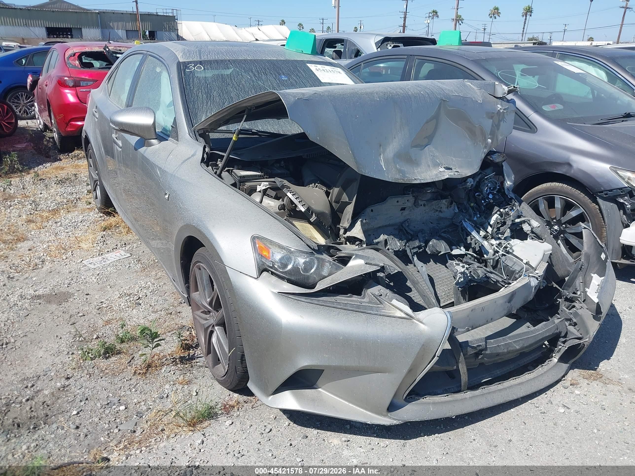 2015 Lexus Is 250   Gray vin: JTHBF1D20F5079933