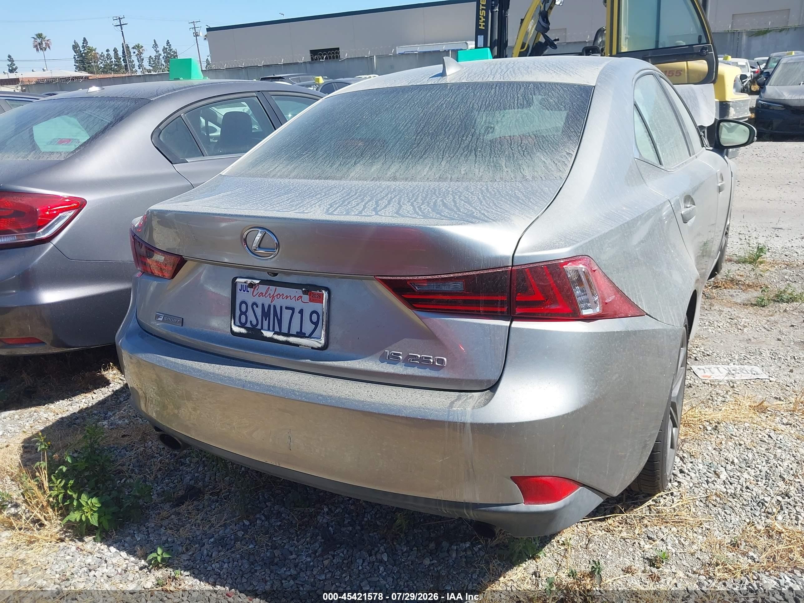 2015 Lexus Is 250   Gray vin: JTHBF1D20F5079933