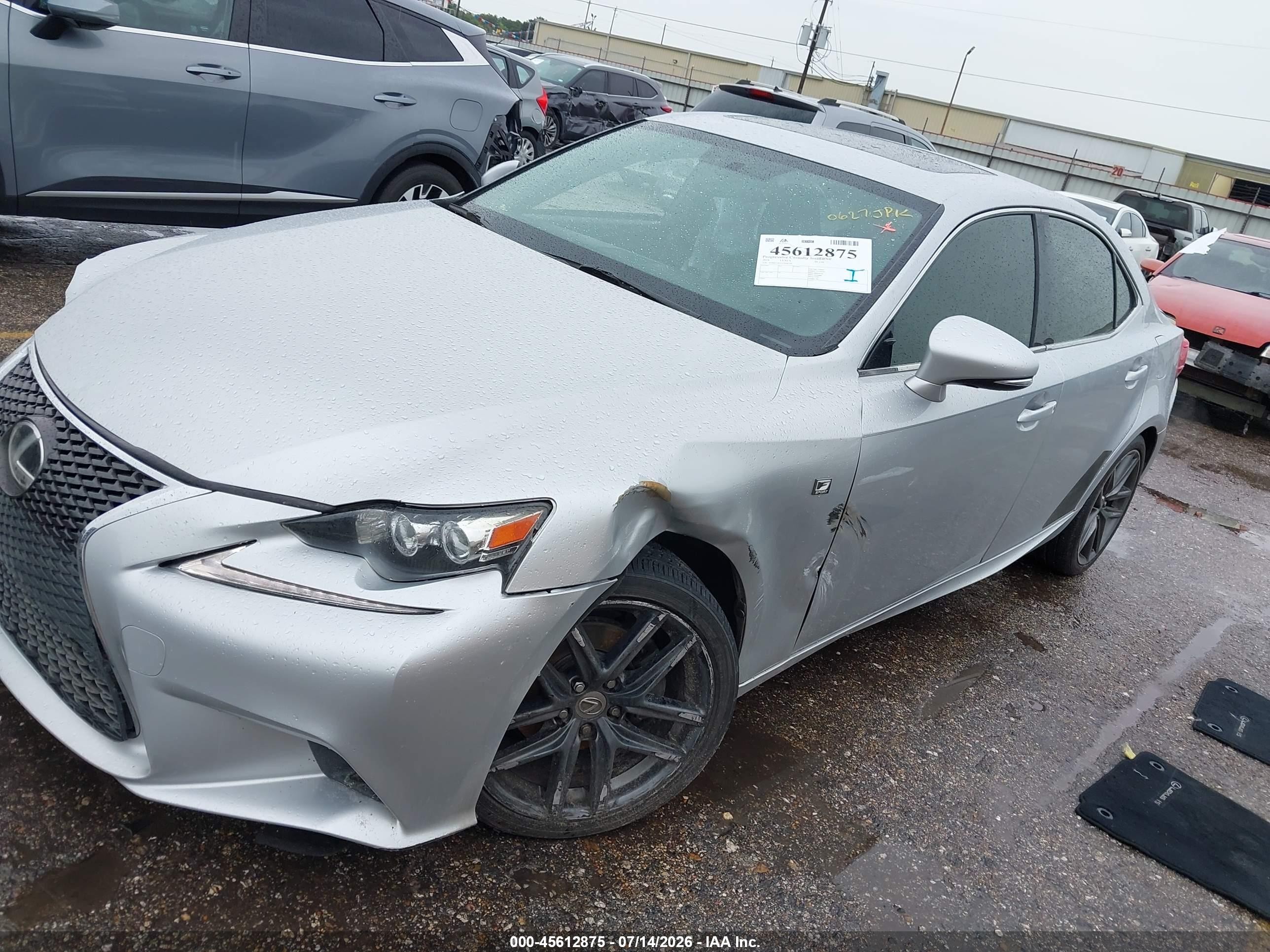 2014 Lexus Is 250   Silver vin: JTHBF1D21E5008710