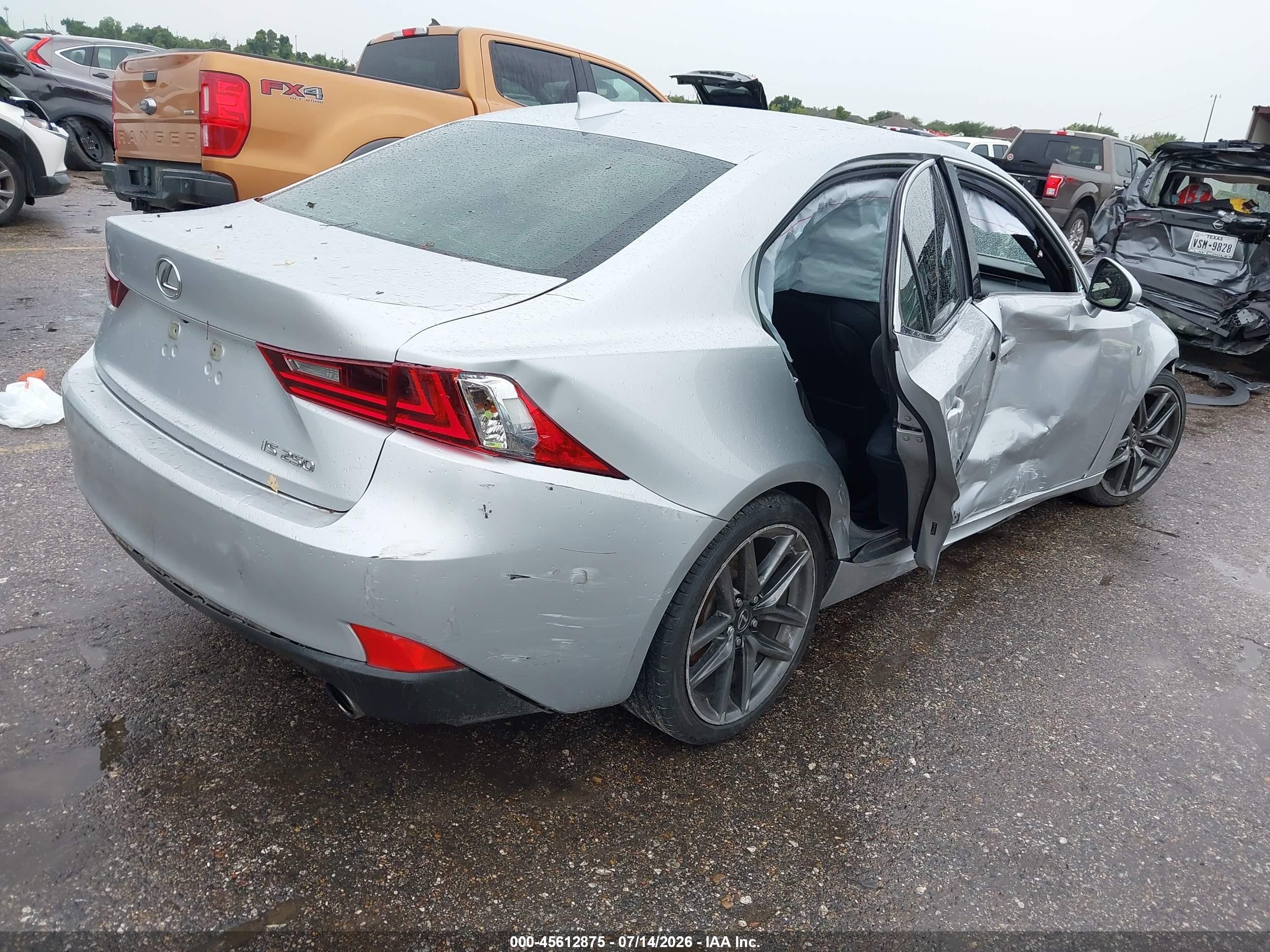 2014 Lexus Is 250   Silver vin: JTHBF1D21E5008710