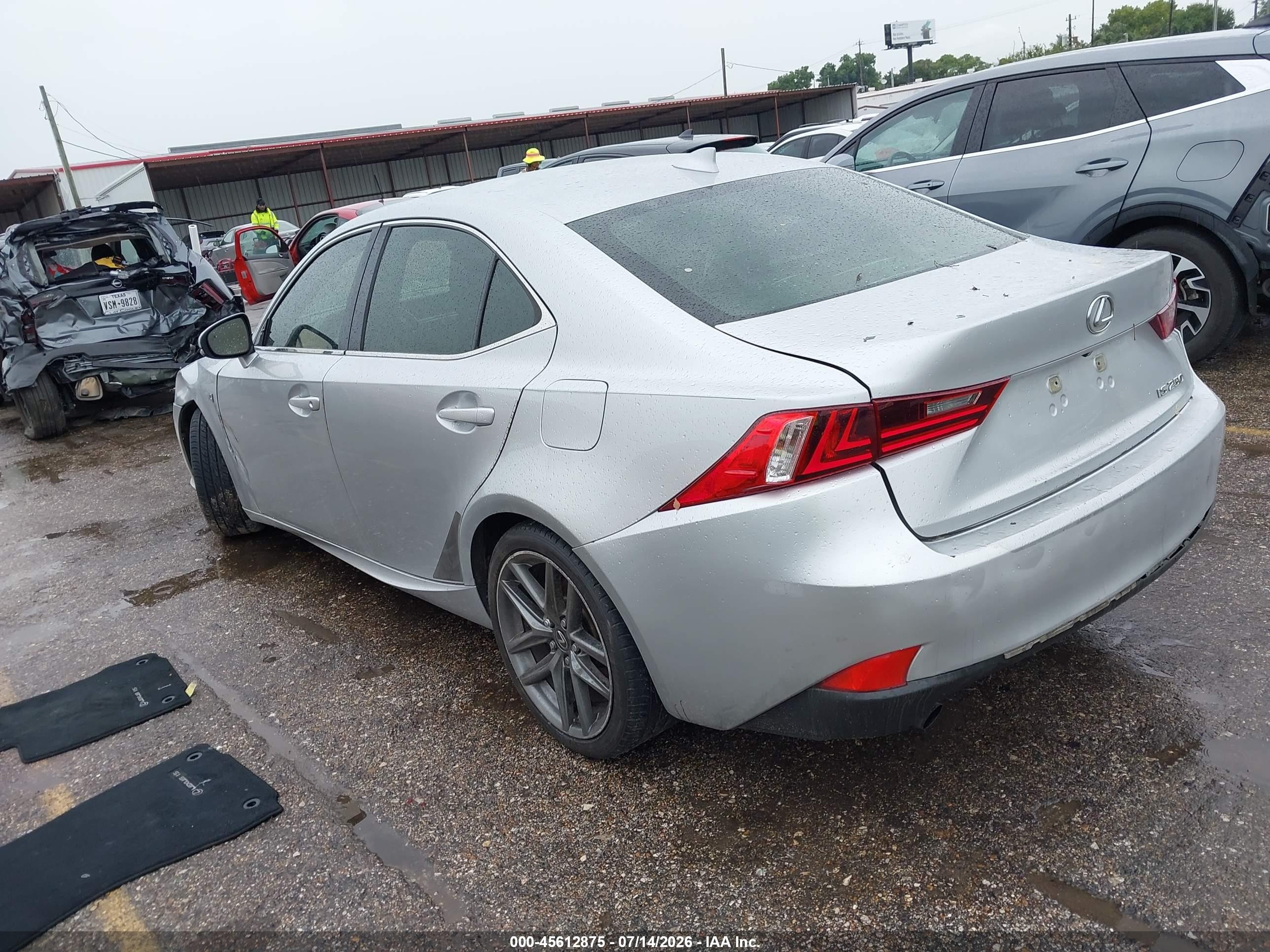 2014 Lexus Is 250   Silver vin: JTHBF1D21E5008710