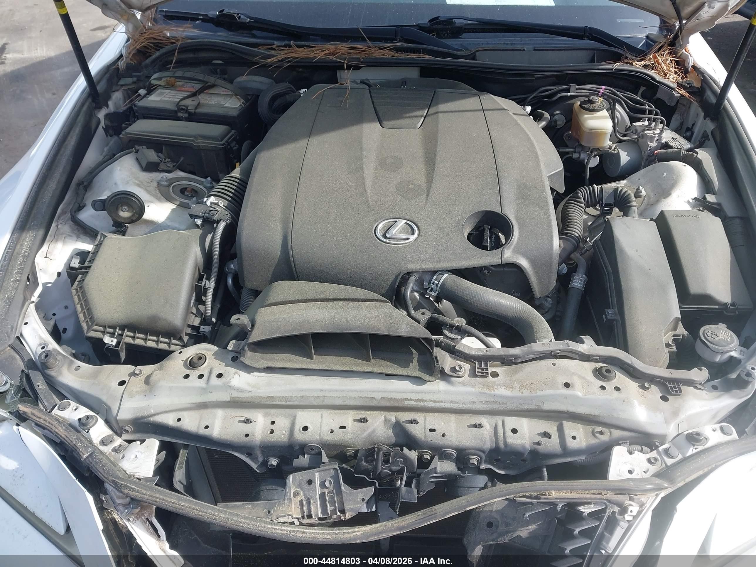 2014 Lexus Is 250   White vin: JTHBF1D21E5022025